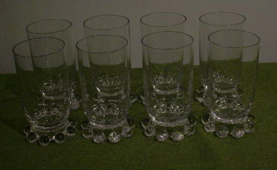 (8) Imperial Candlewick Juice Tumblers