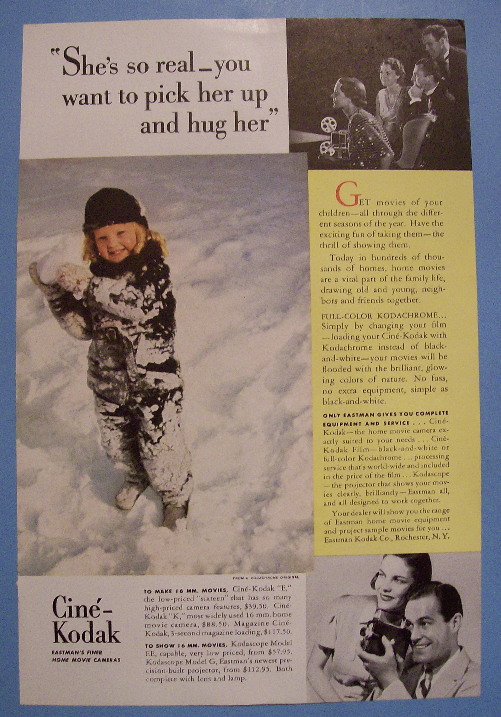 Vintage Ad: 1939 Cine-Kodak