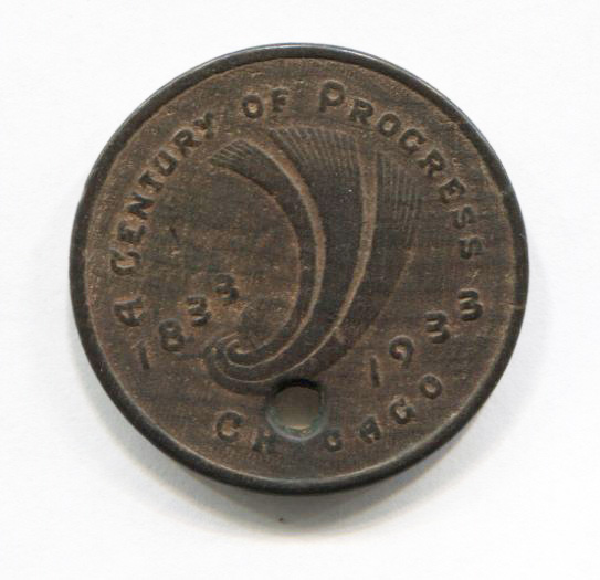 1933 Worlds Fair Wooden Nickle