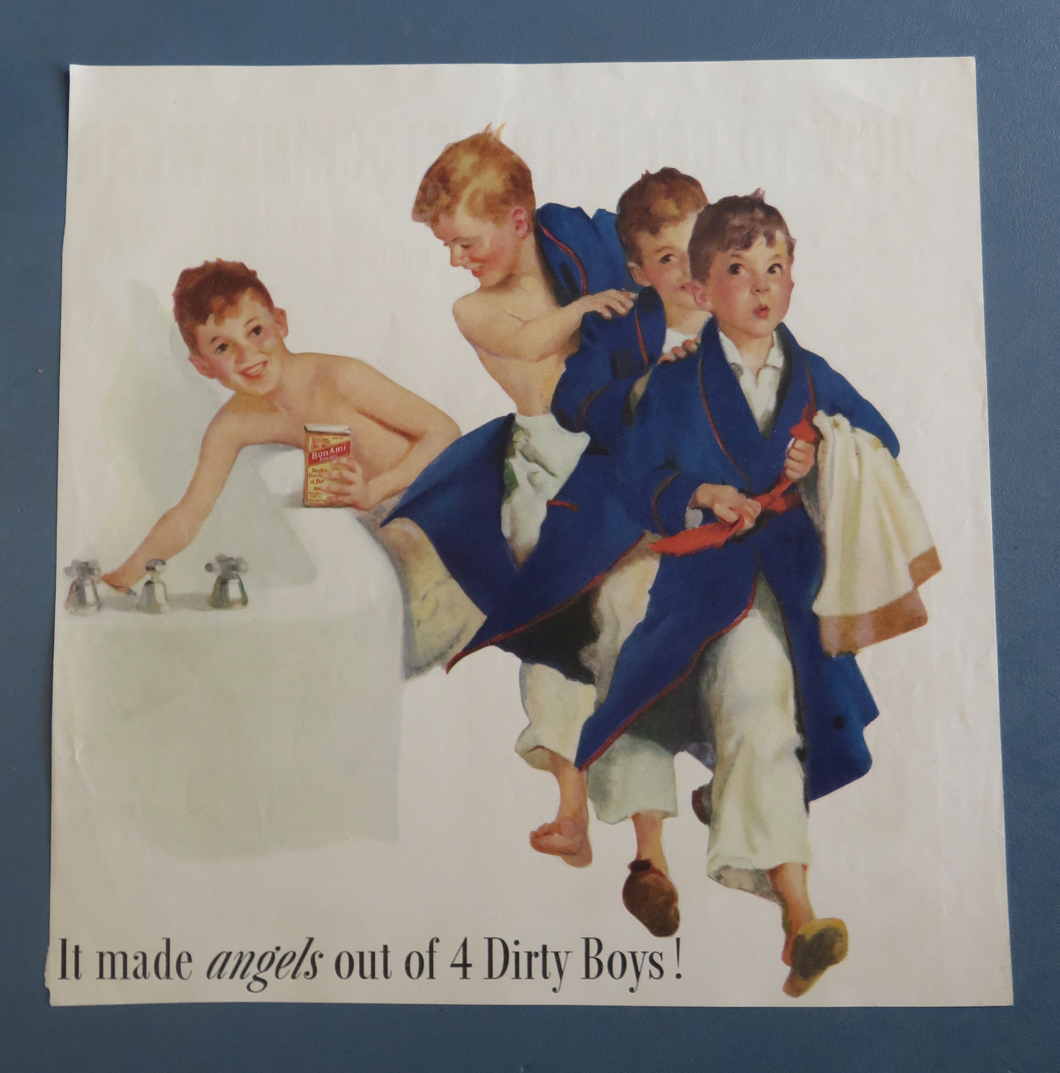 1920'S Bon Ami Powder with 4 Dirty Boys