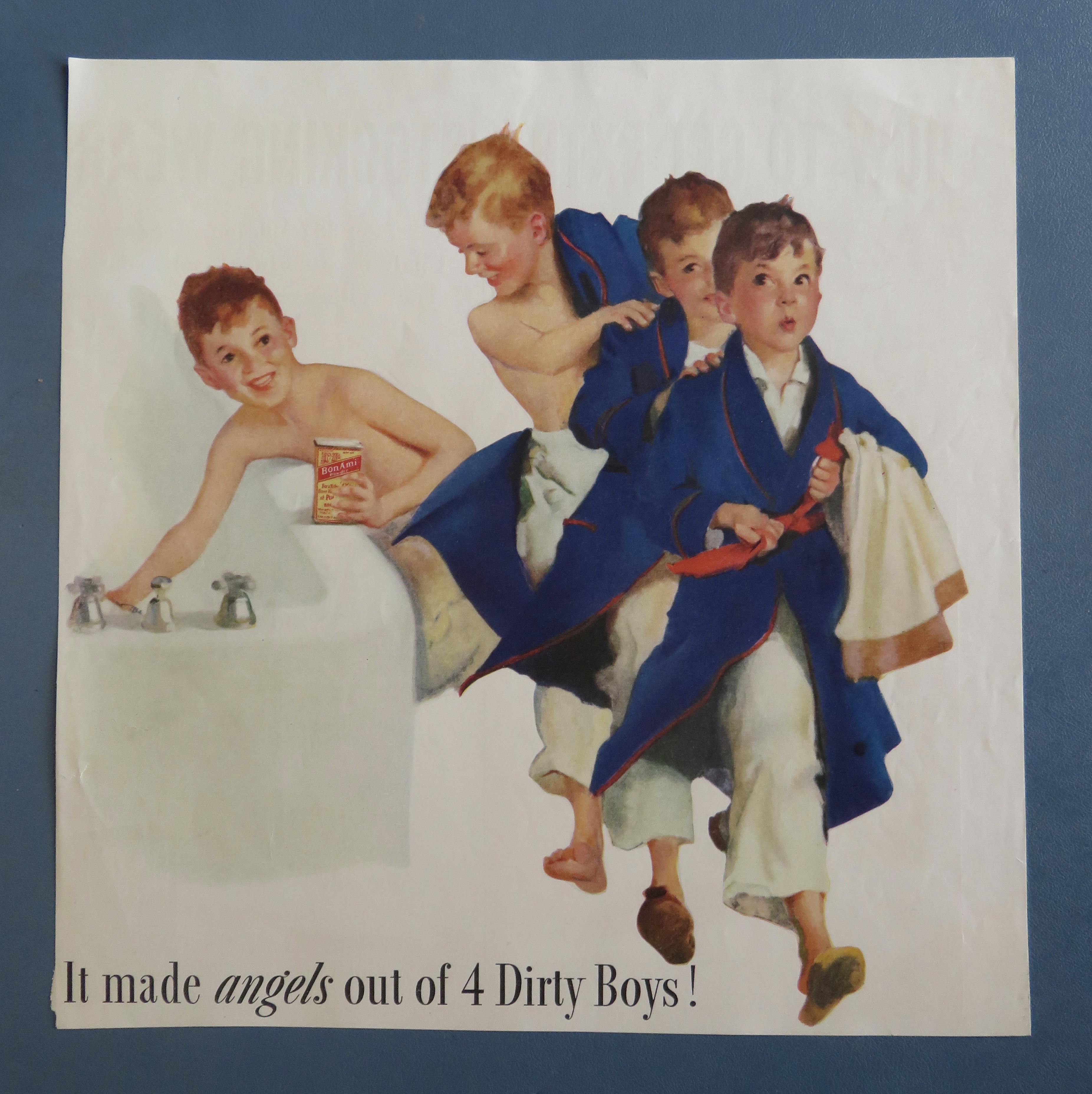 1920'S Bon Ami Powder with 4 Dirty Boys