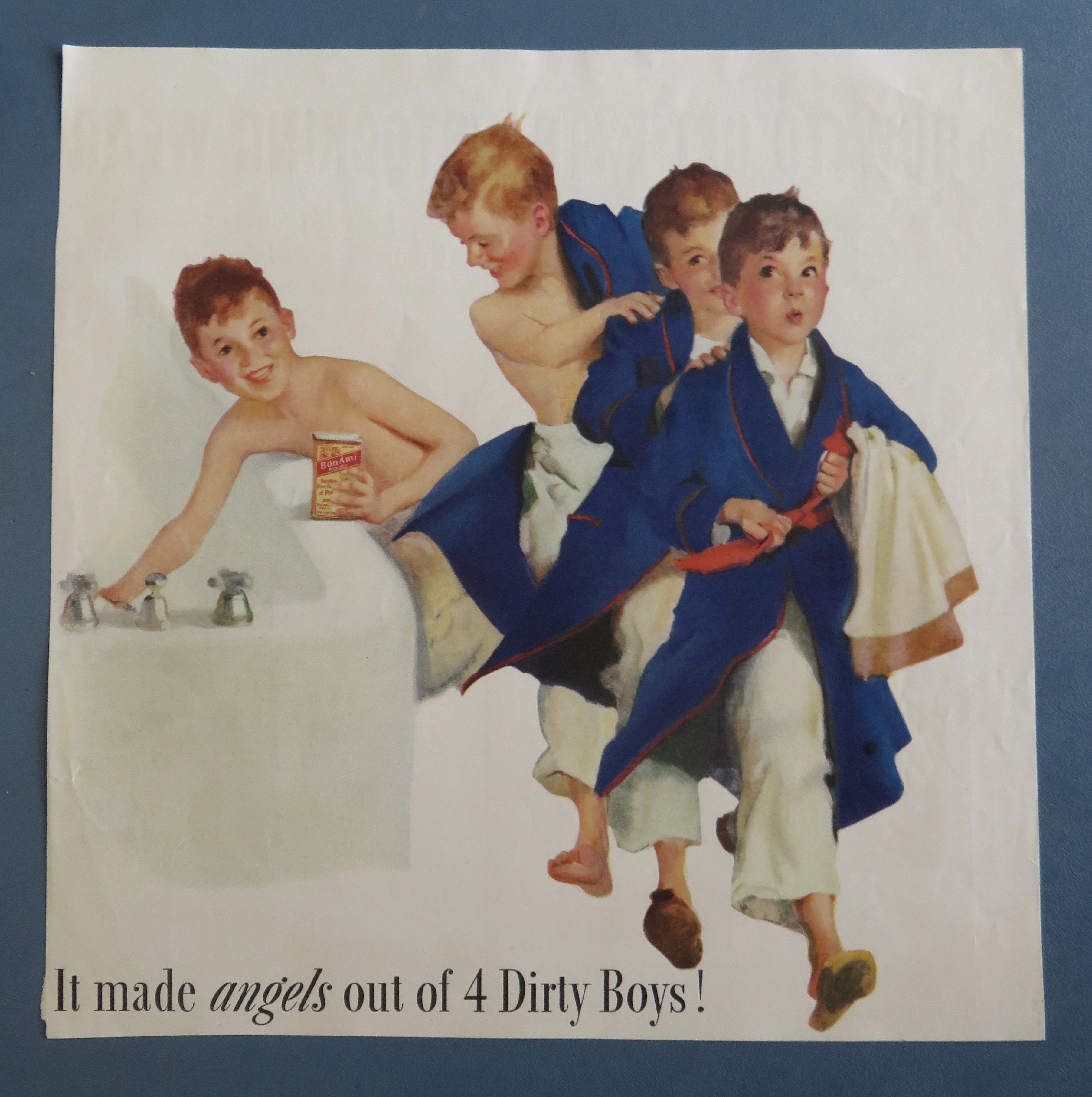 1920'S Bon Ami Powder with 4 Dirty Boys