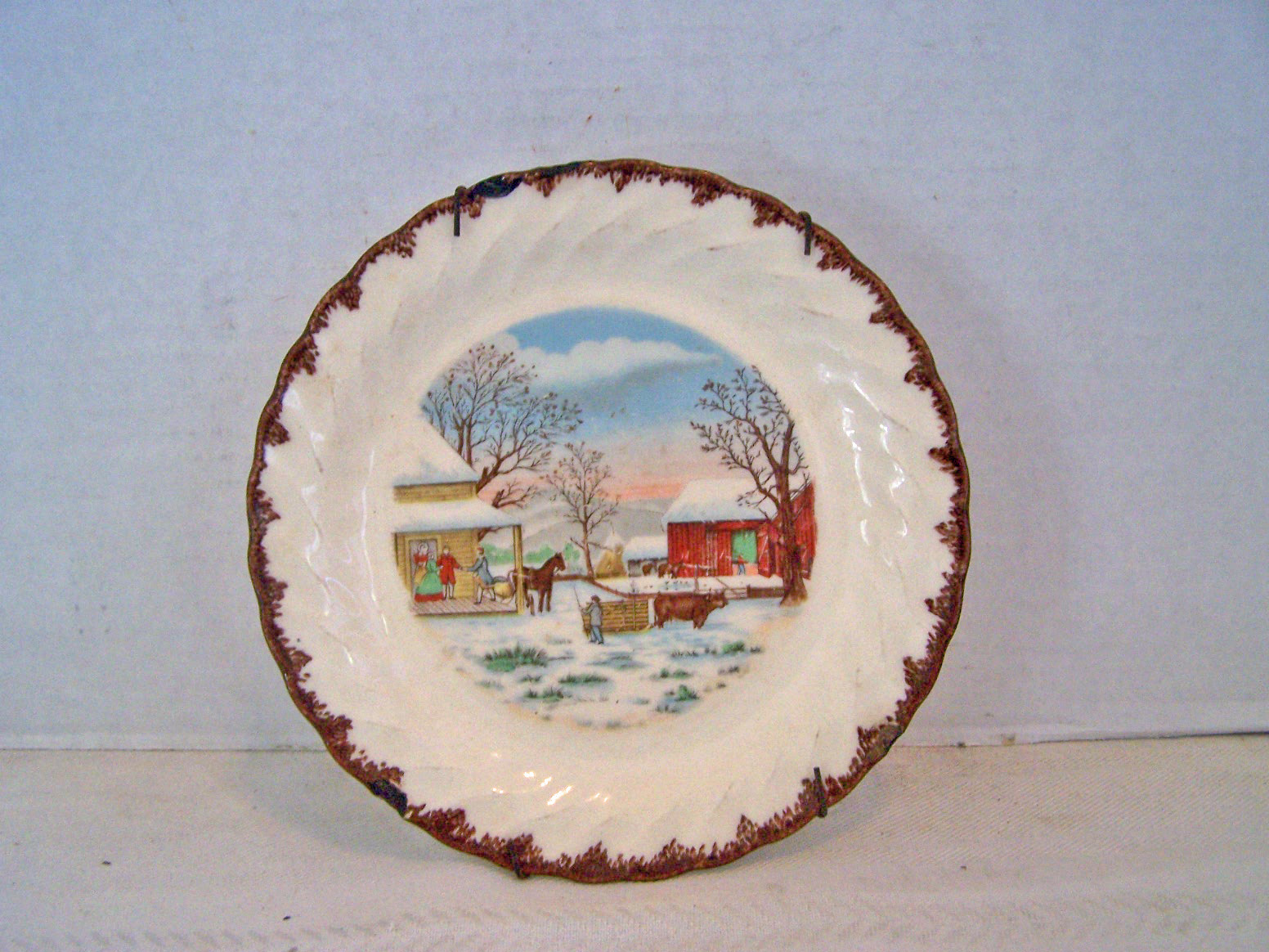 Winter Scene Decorative Plate, Royal China