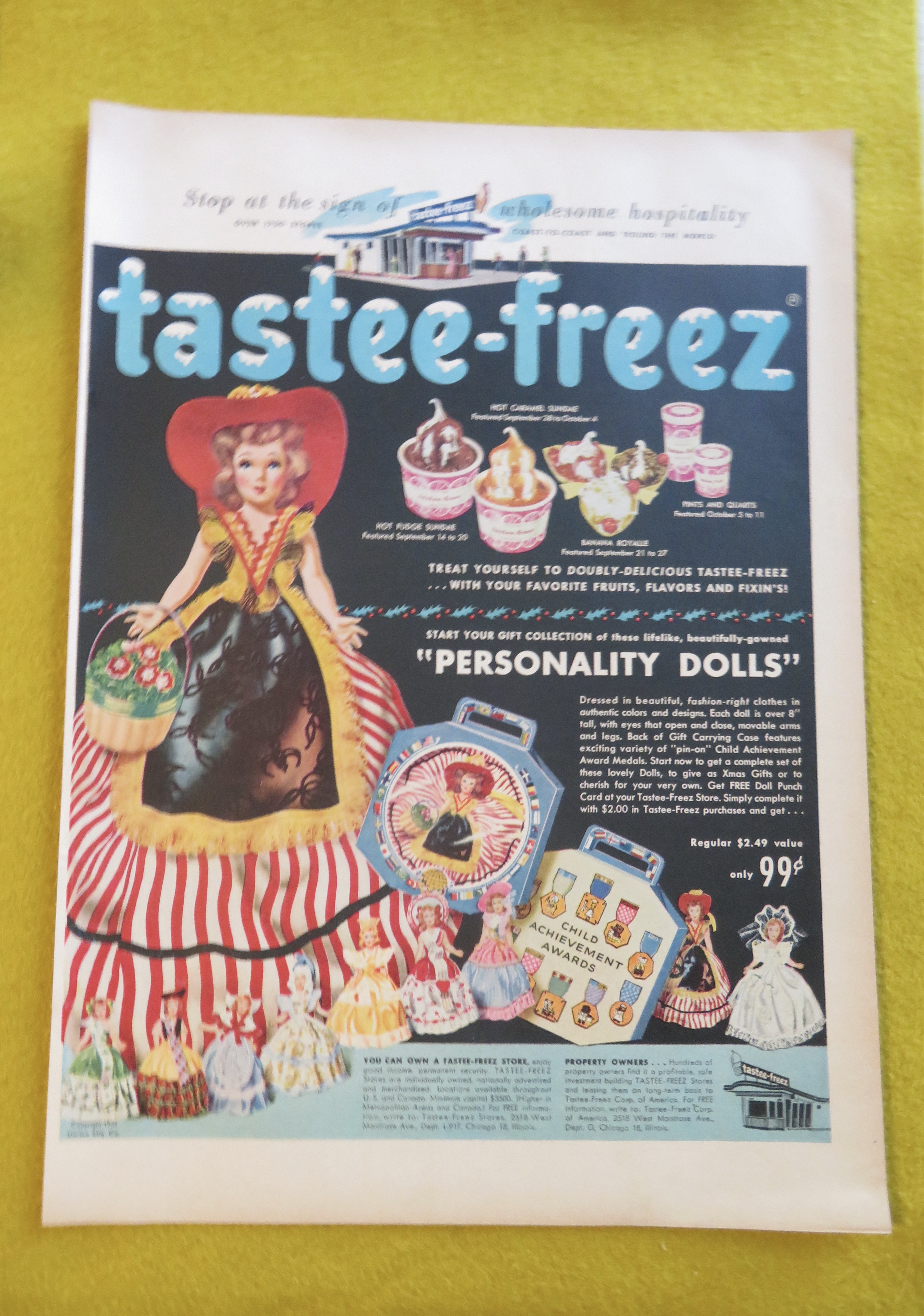 1956 Tastee Freez with a Variety of Personality Dolls