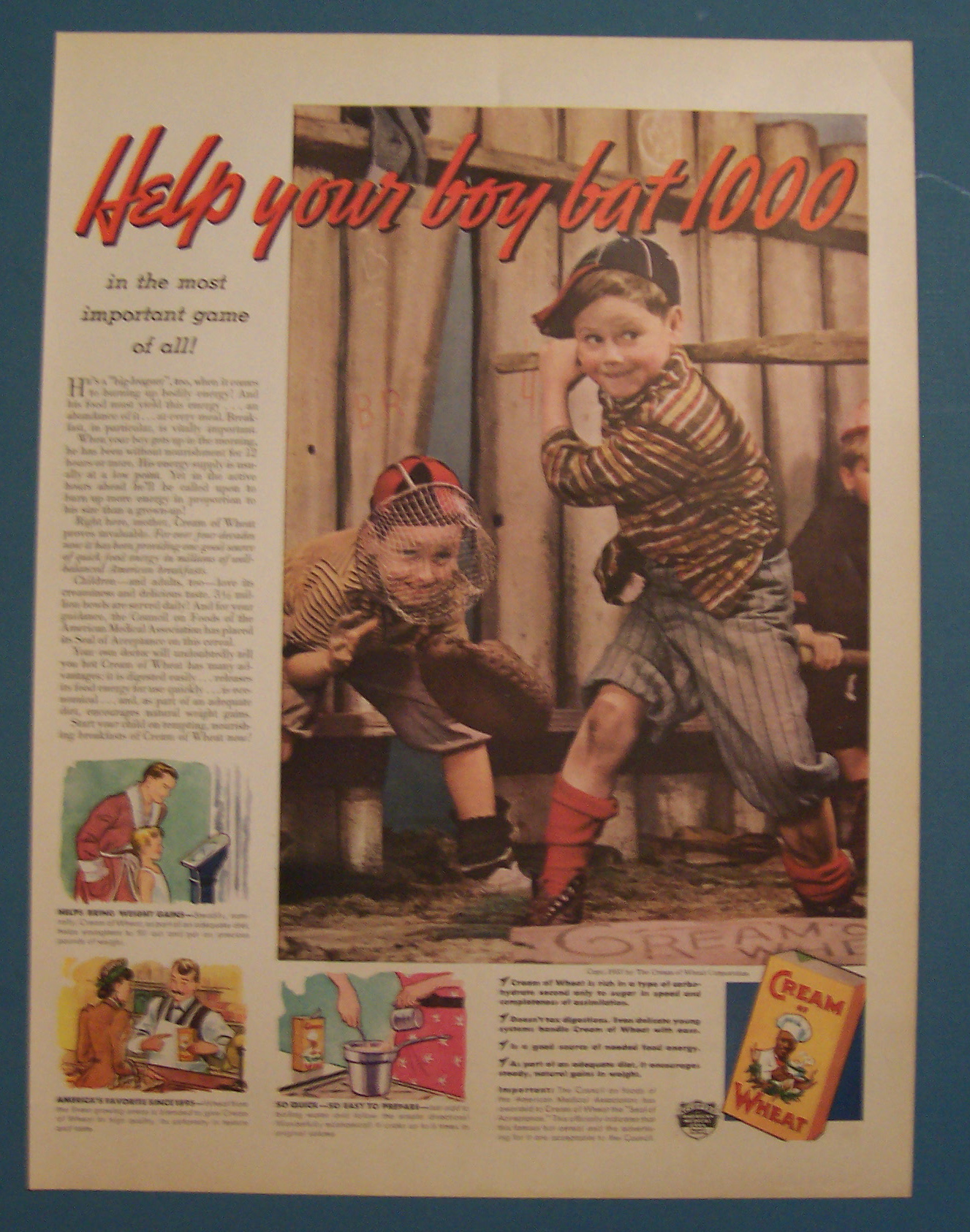 Vintage Ad: 1937 Cream Of Wheat Cereal