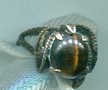 Sterling Tiger Eye Design Ring