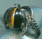 Sterling Tiger Eye Design Ring