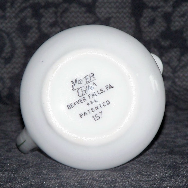 Mayer China Restaurant Creamer