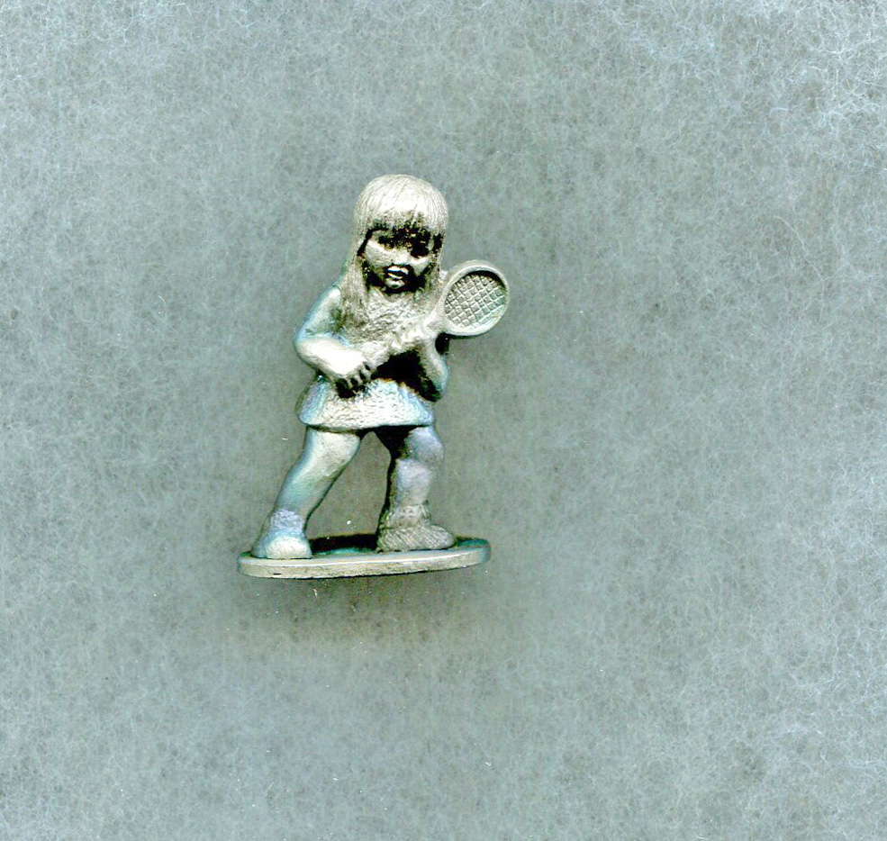 Spoontiques Girl With Tennis Racket