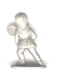 Spoontiques Girl With Tennis Racket