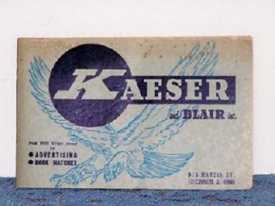 Match Book Advertising Pamphlet, 27 Covers