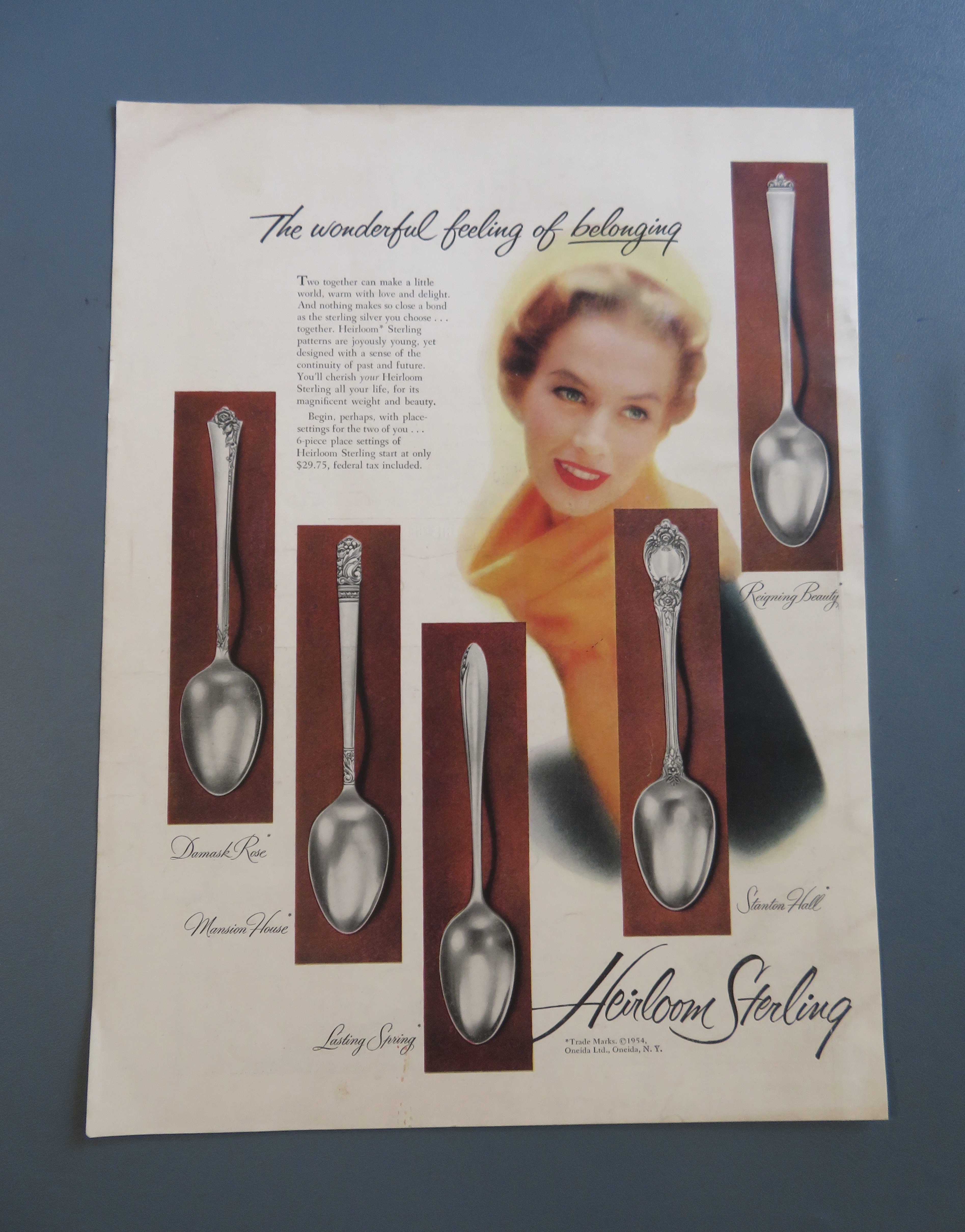 1954 Heirloom Sterling w/ 5 Different Styles Of Silver