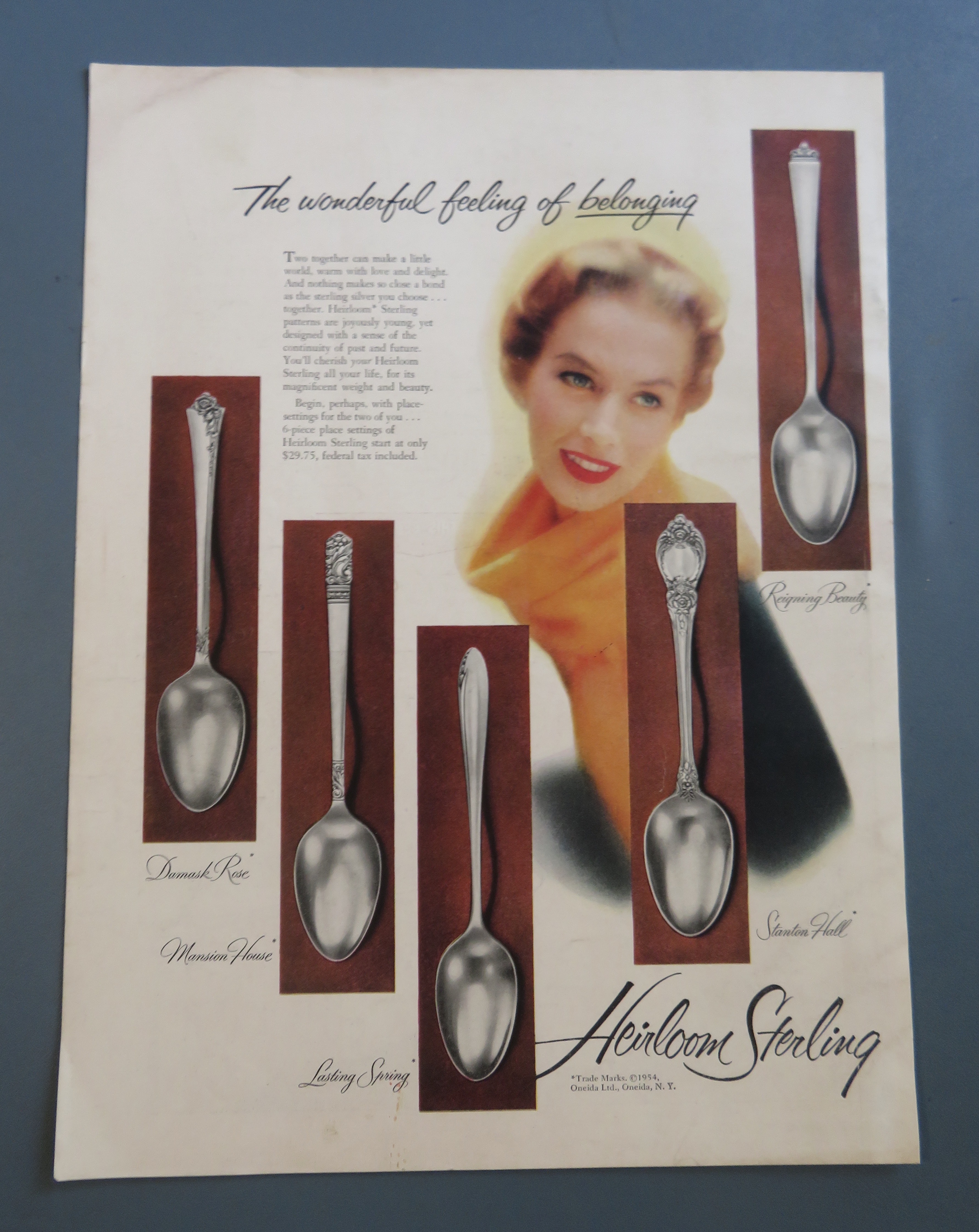 1954 Heirloom Sterling w/ 5 Different Styles Of Silver