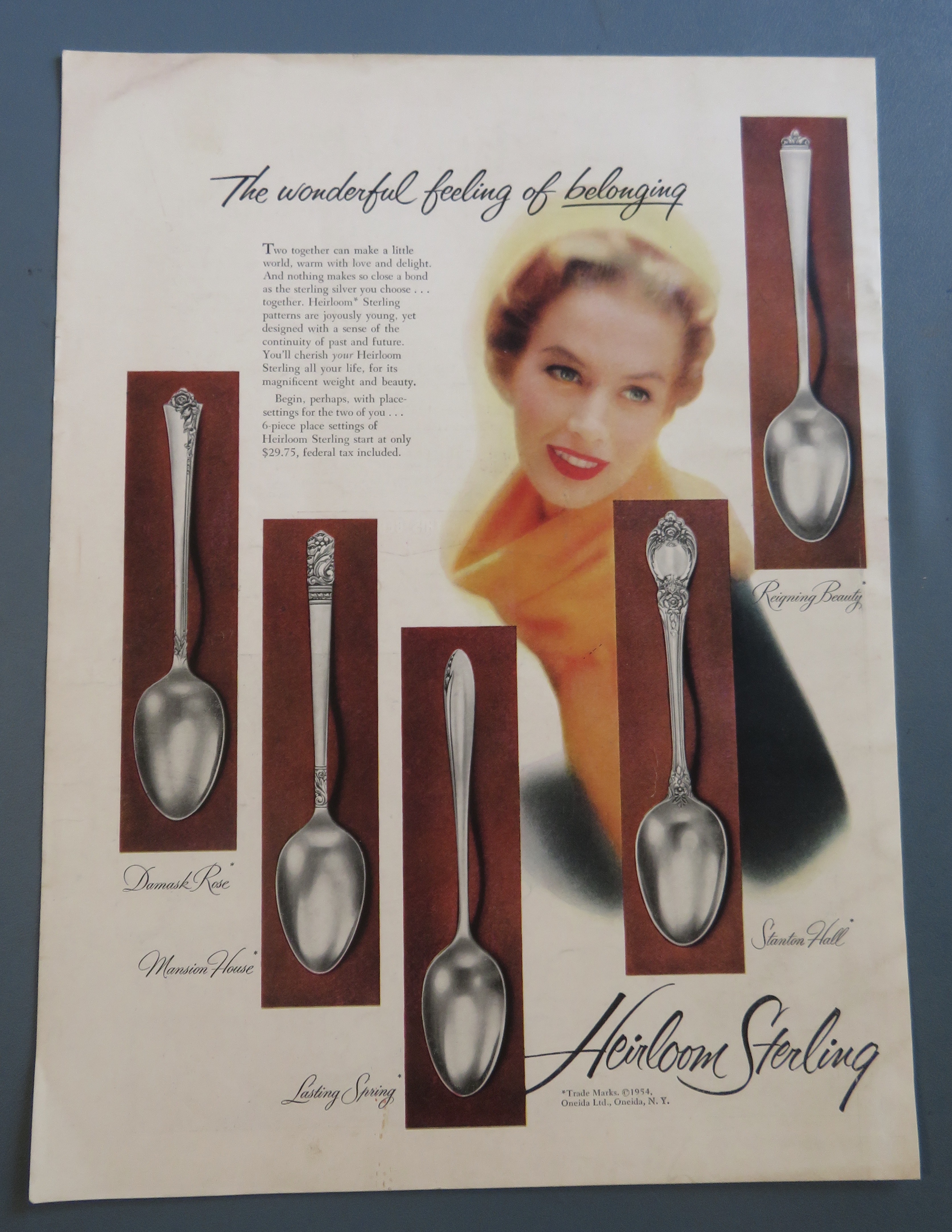1954 Heirloom Sterling w/ 5 Different Styles Of Silver