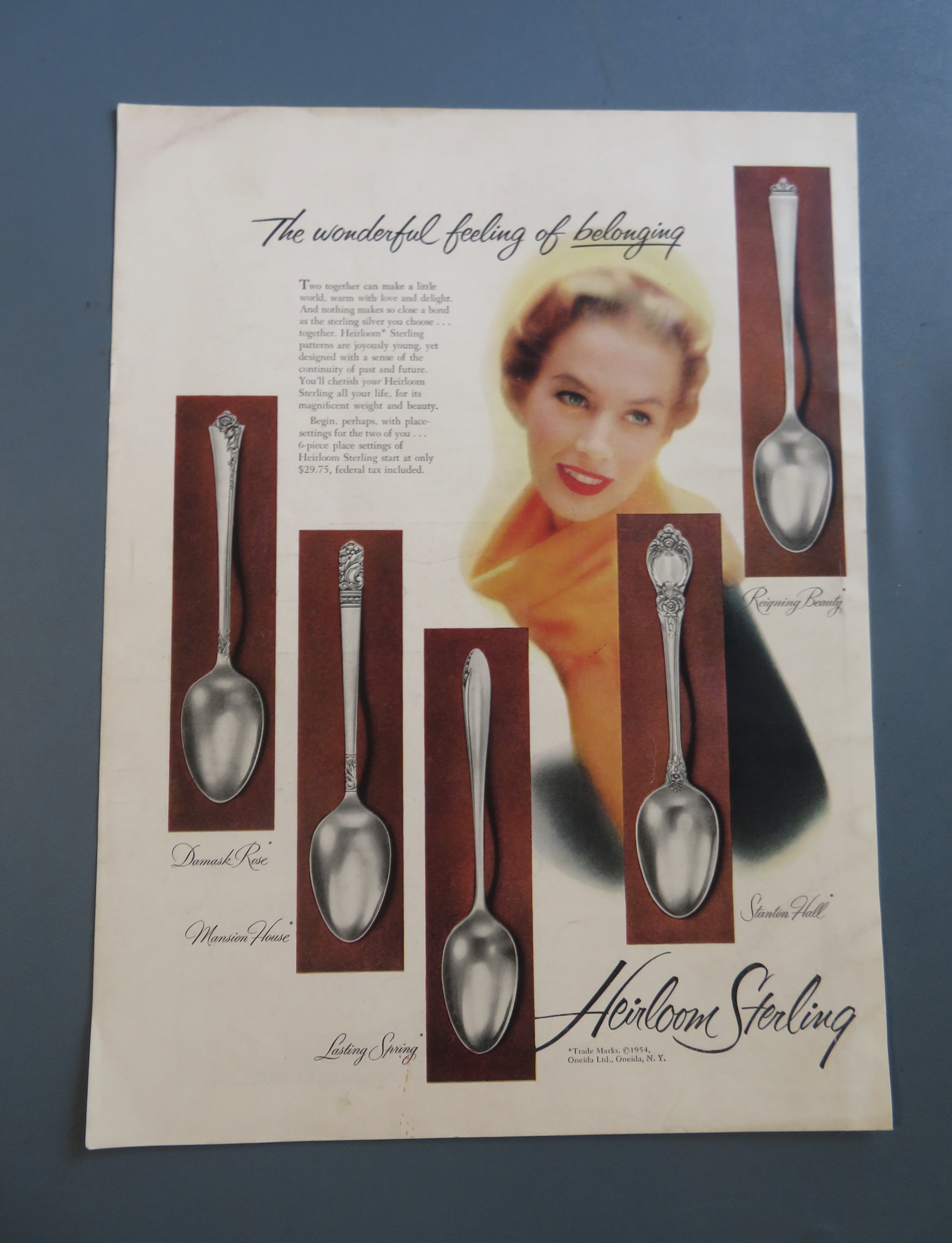 1954 Heirloom Sterling w/ 5 Different Styles Of Silver