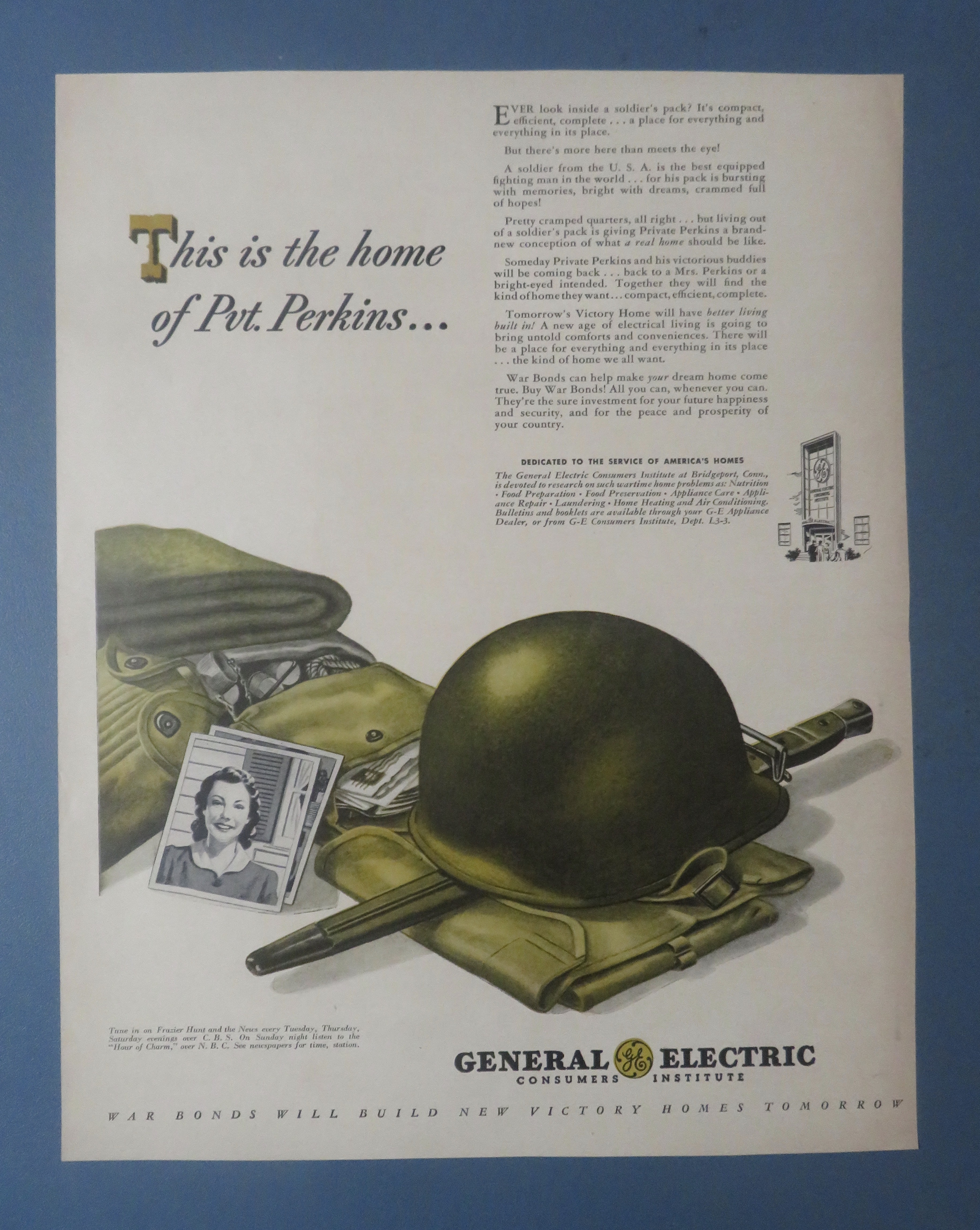 1940's General Electric  w/Soldier's Stuff