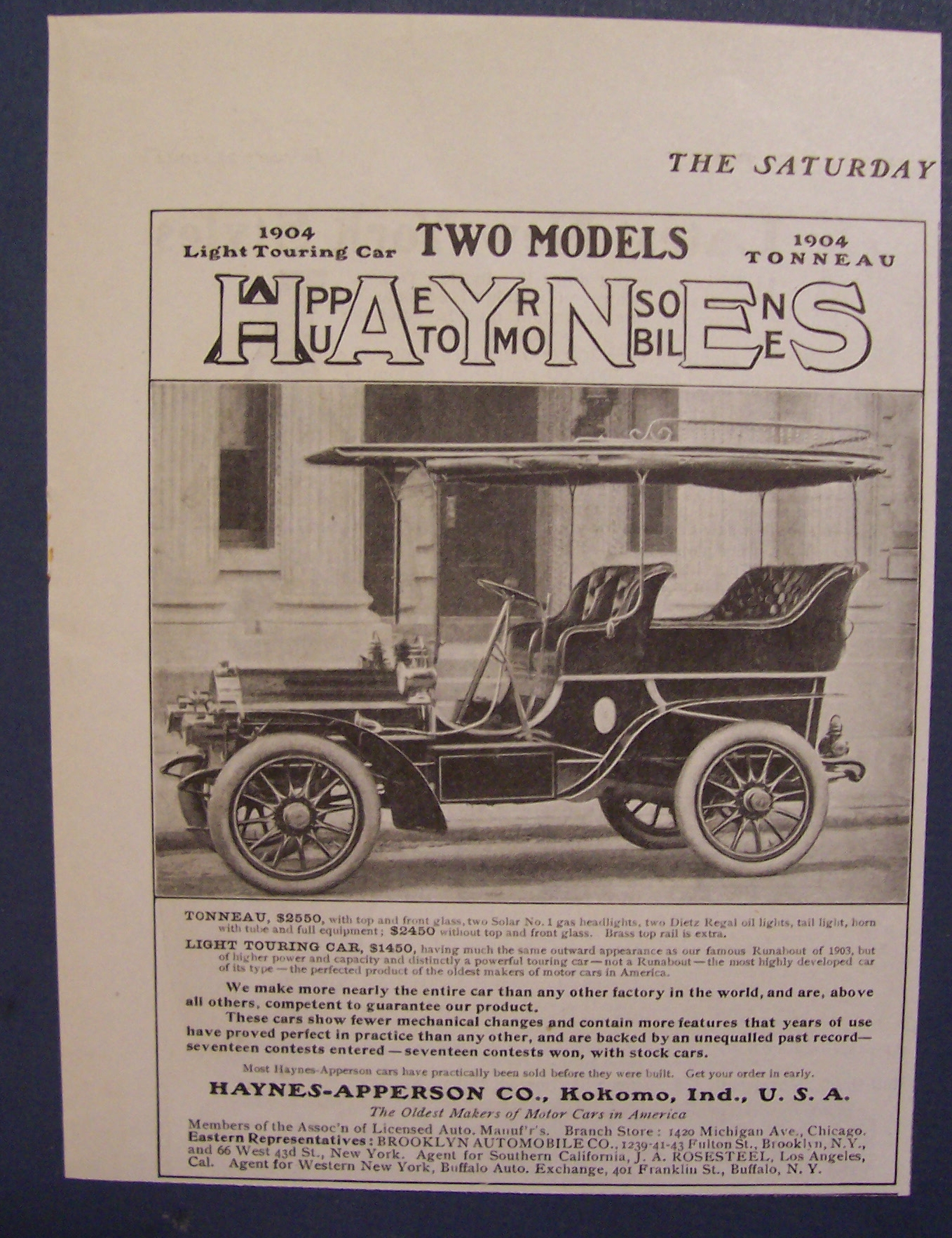 1904  Haynes  Automobiles