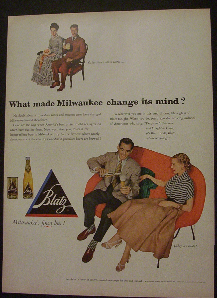 1952  Blatz  Beer