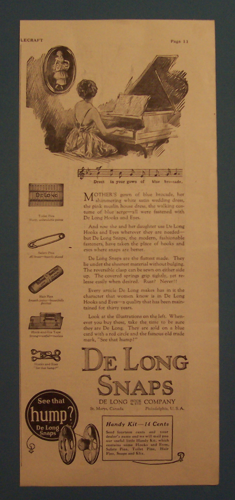 1922  De Long Snaps