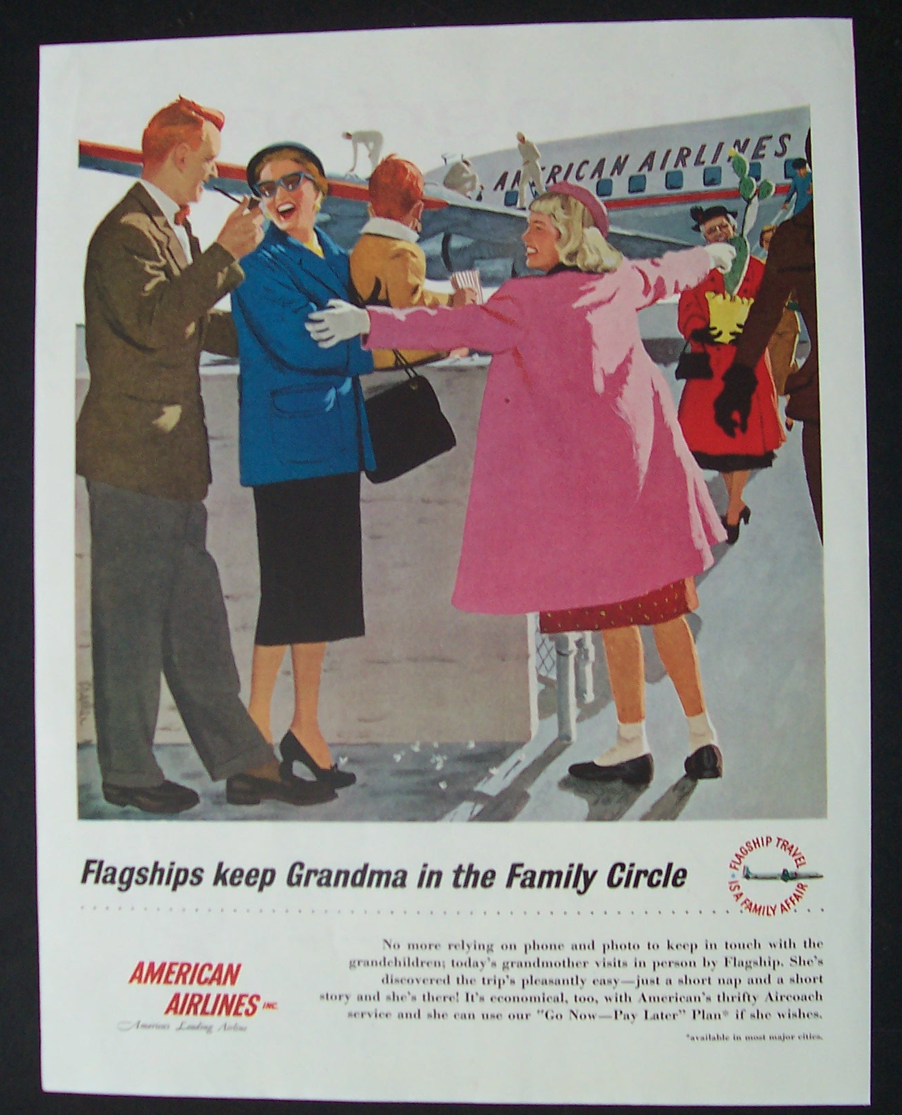 Vintage Ad: 1955  American  Airlines