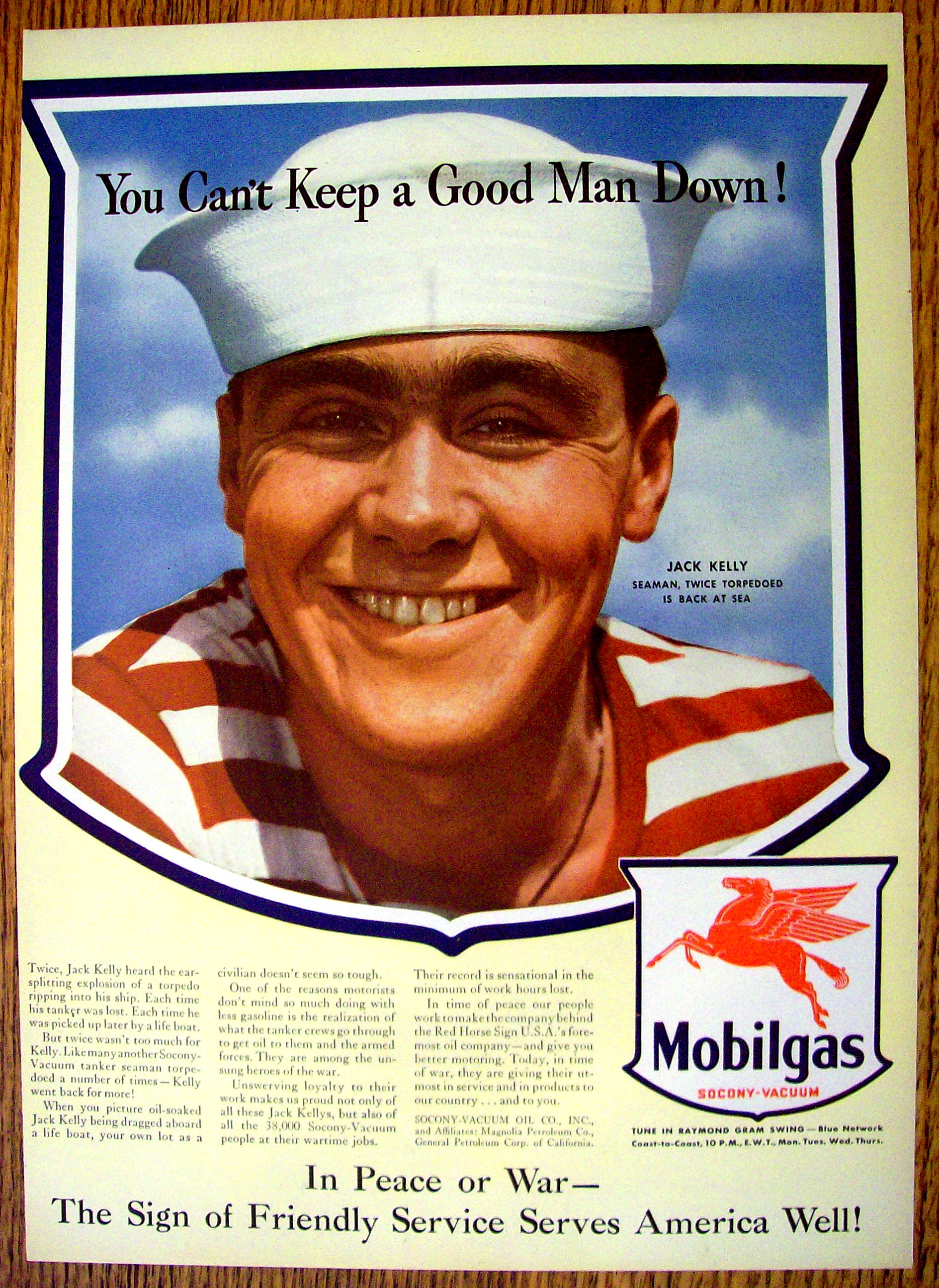 1943 Mobilgas with Jack Kelly (Seaman)