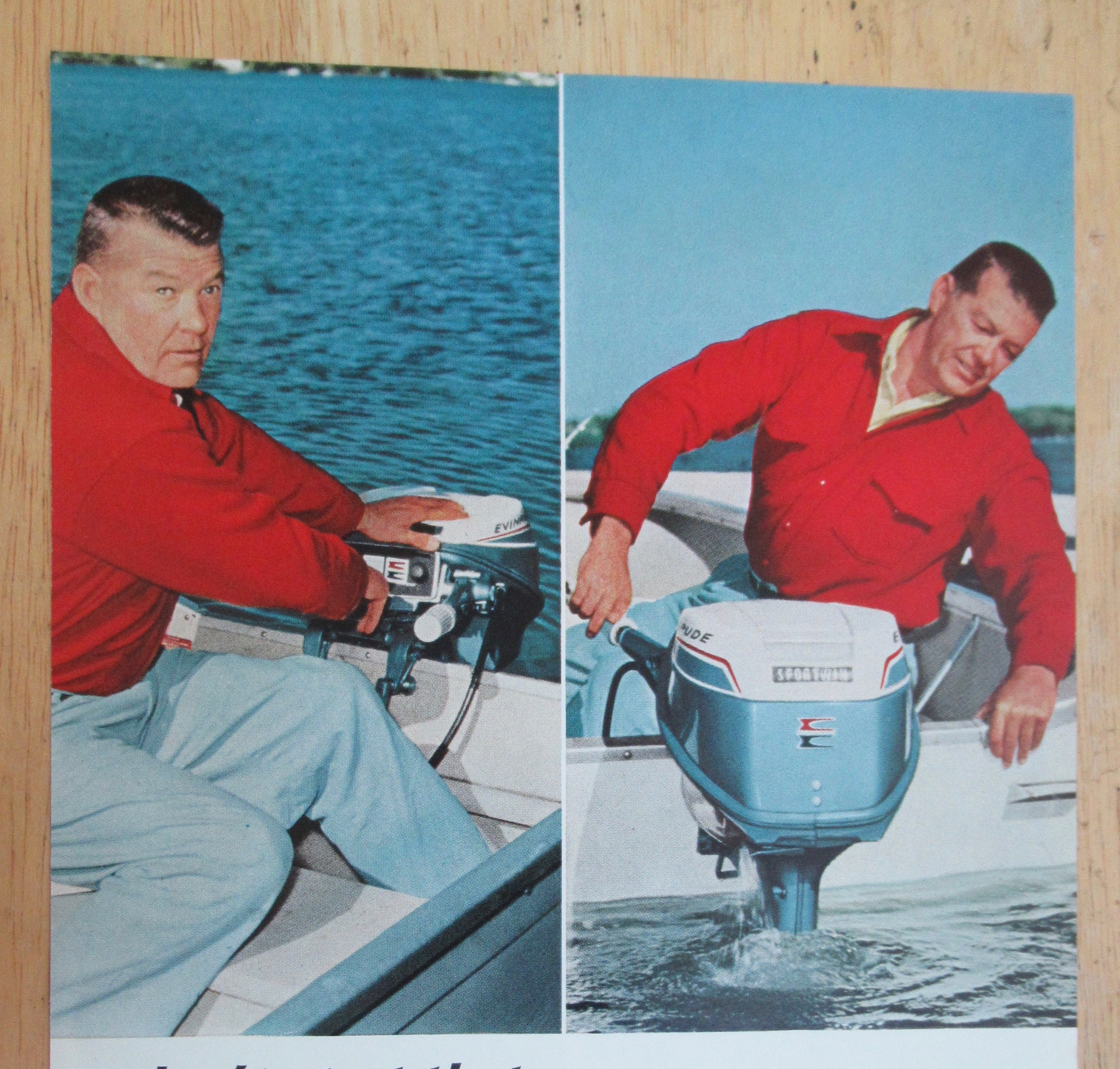 1966 Evinrude Outboards with Man In A Sportwin