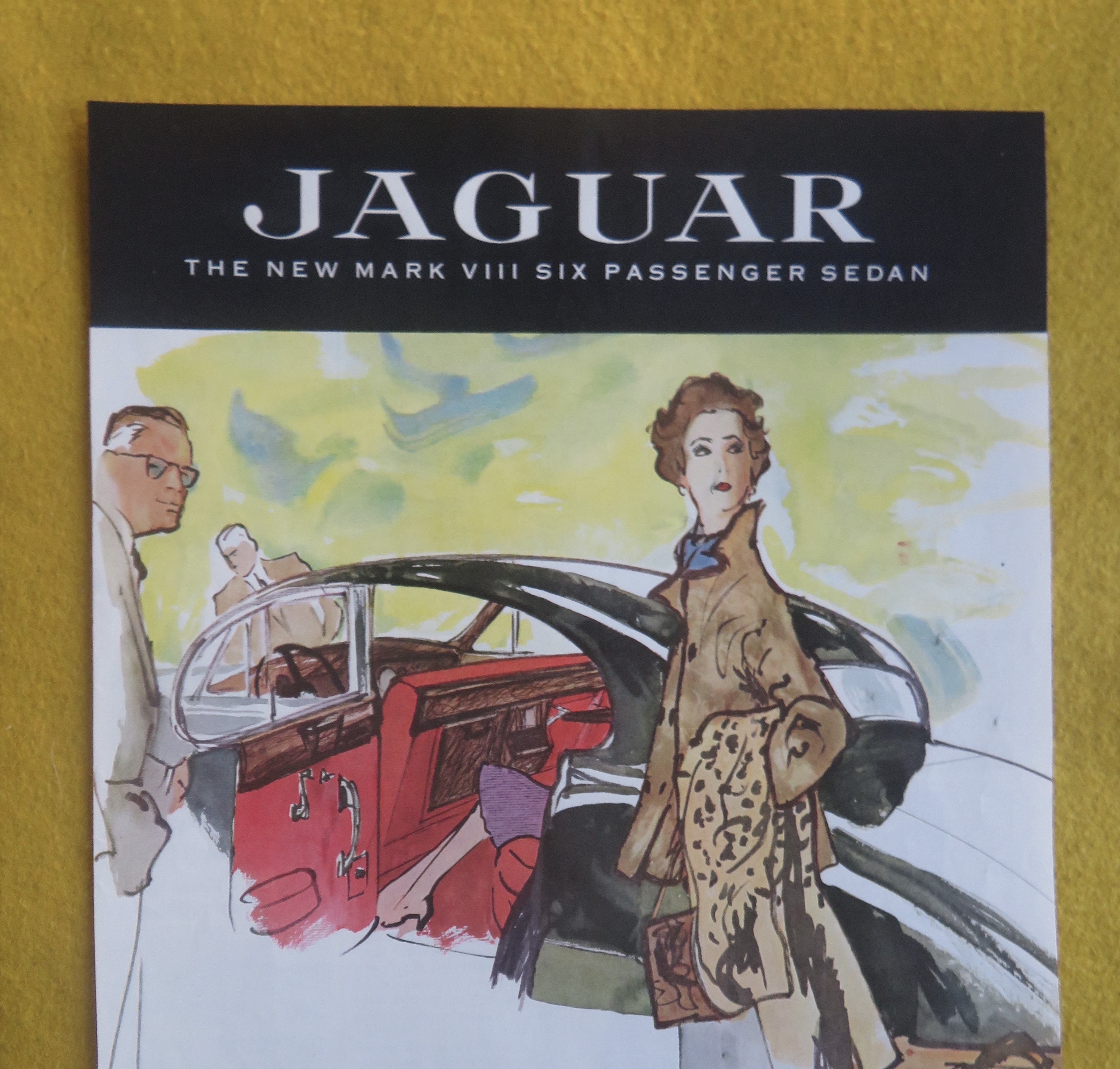 1957 Jaguar Automobile with New Mark VIII Sedan
