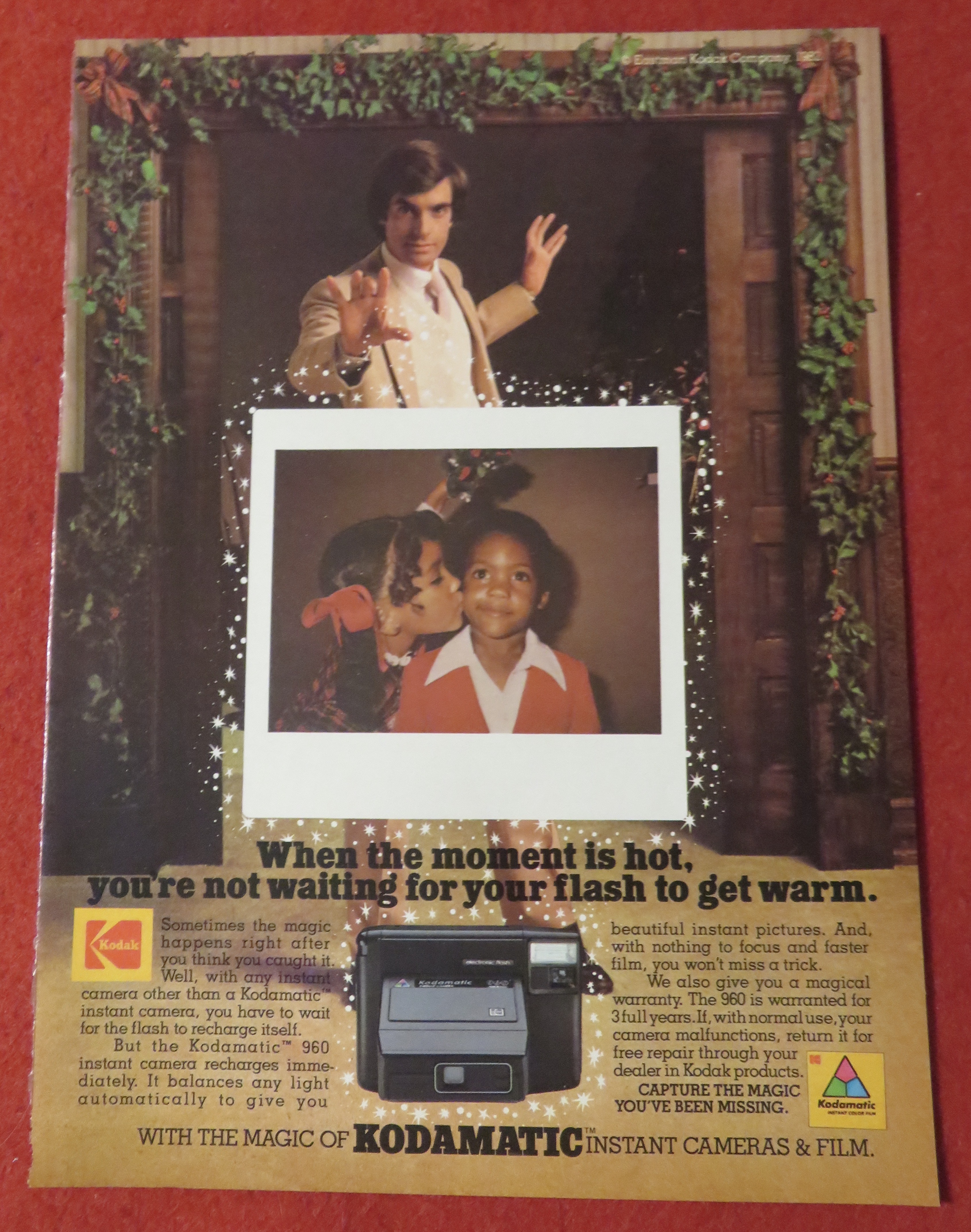 1982 Kodak with Kodamatic Camera w/ David Copperfield