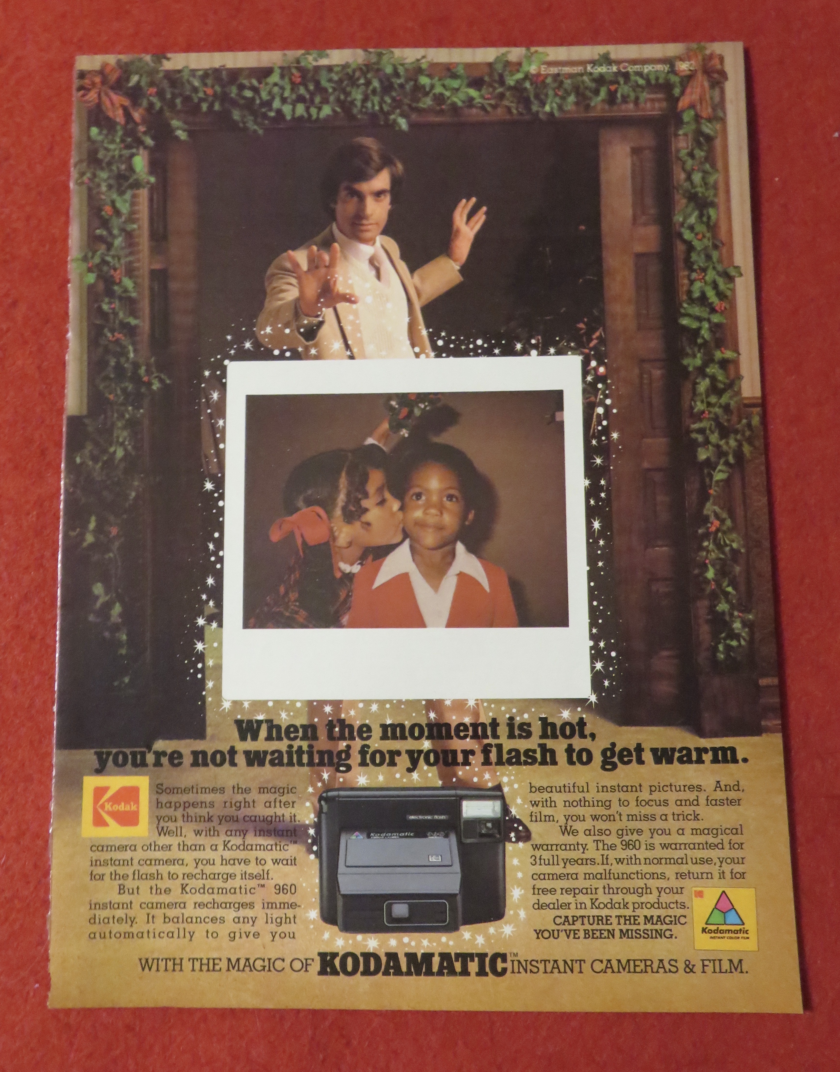 1982 Kodak with Kodamatic Camera w/ David Copperfield