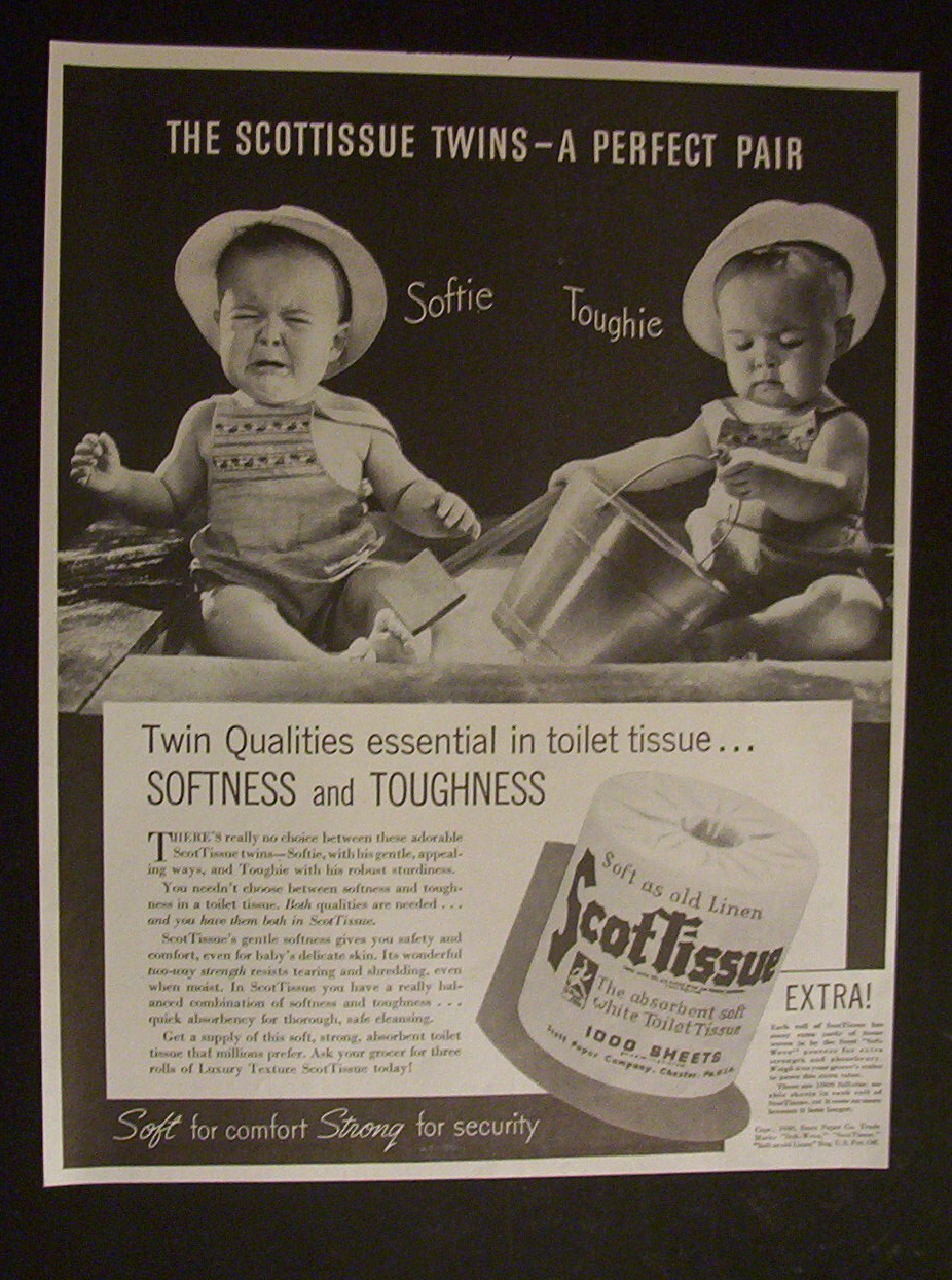1940  Scottissue  with  Softie  &  Toughie