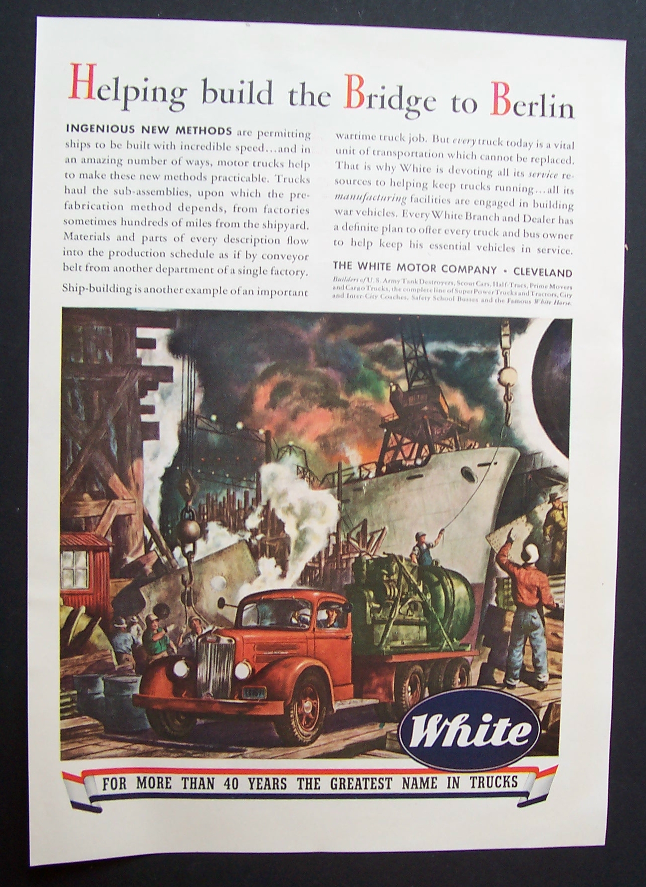 Vintage Ad: 1943  White  Motor  Company