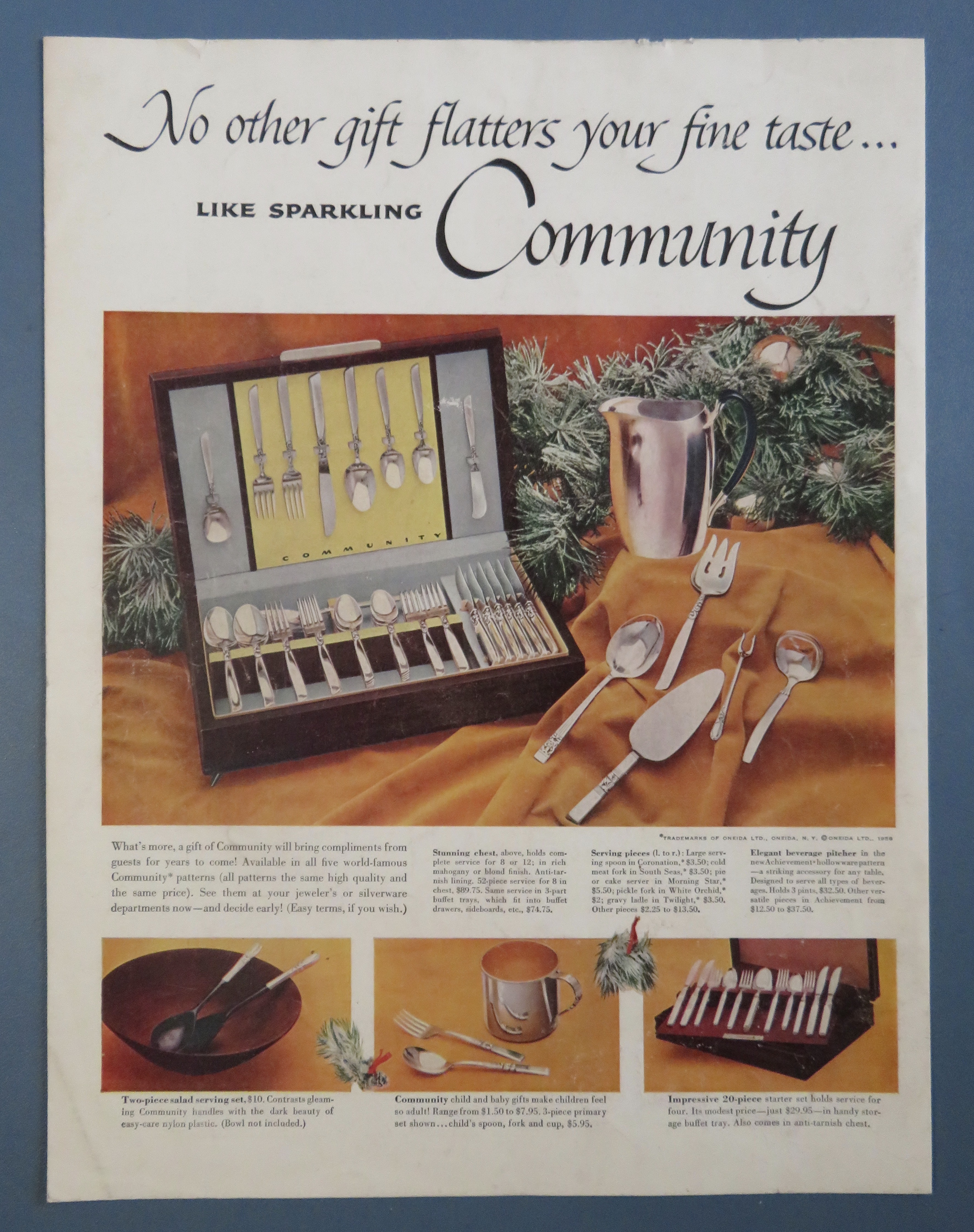 1956 Community Silverware with Sparkling Silverware