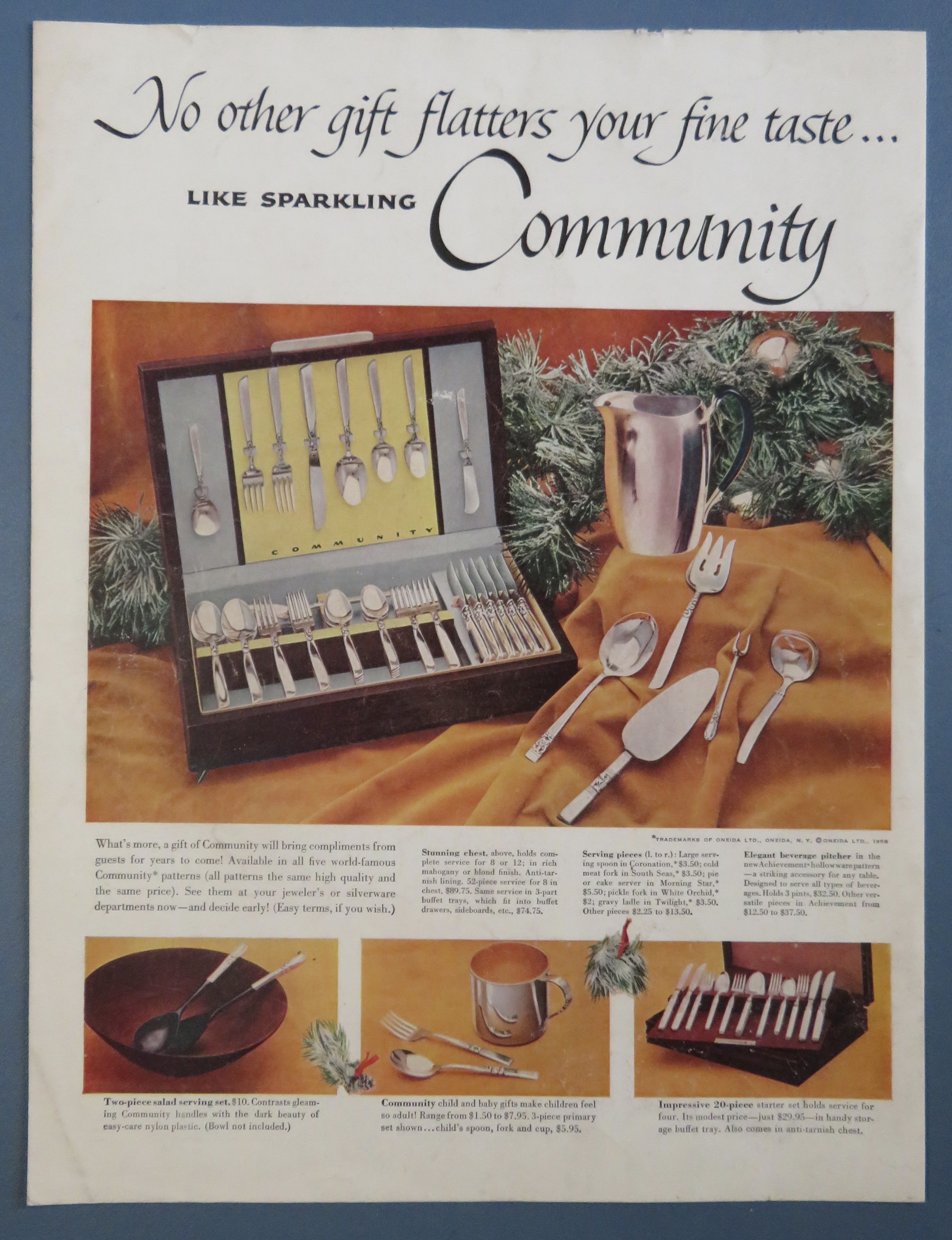 1956 Community Silverware with Sparkling Silverware