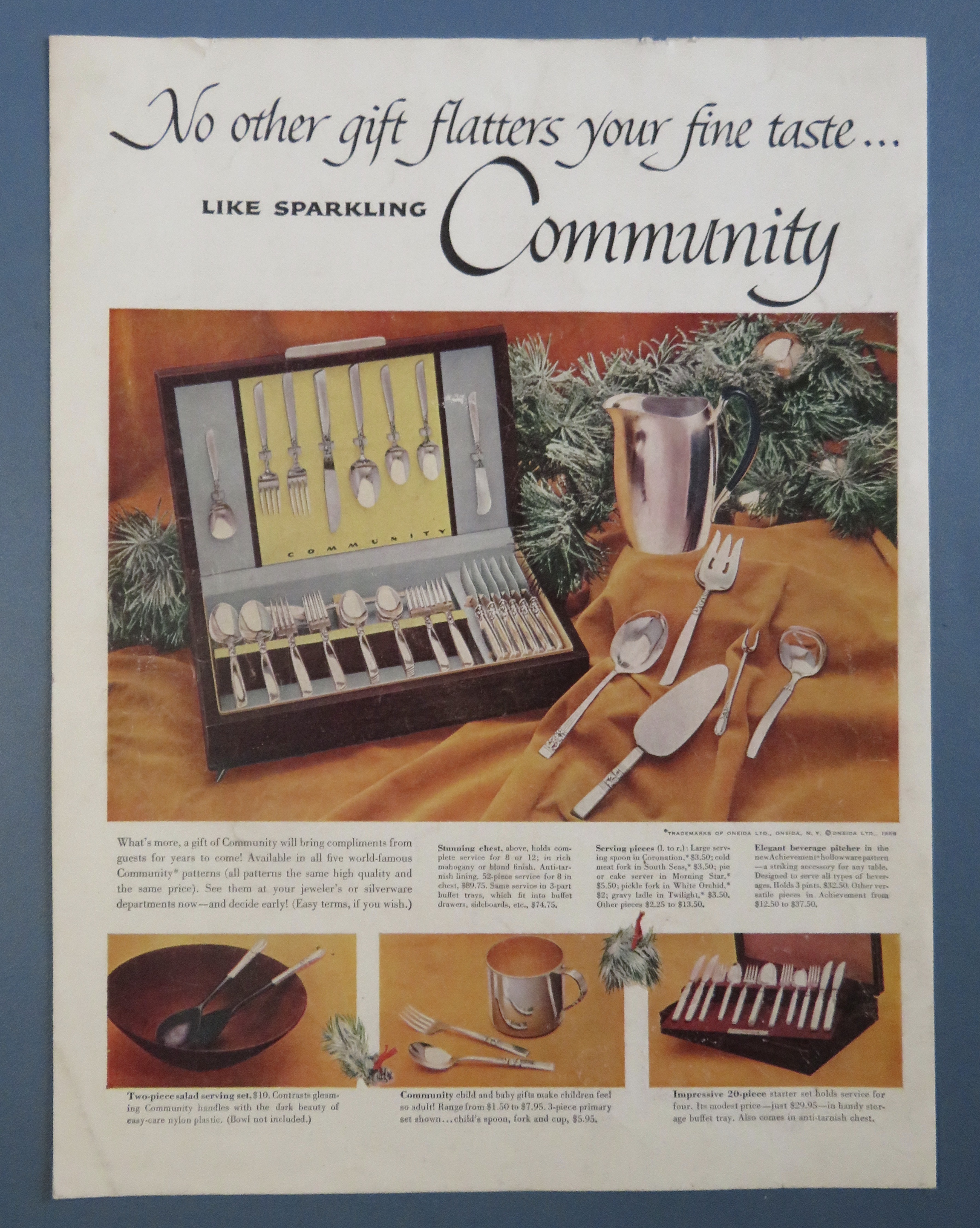 1956 Community Silverware with Sparkling Silverware