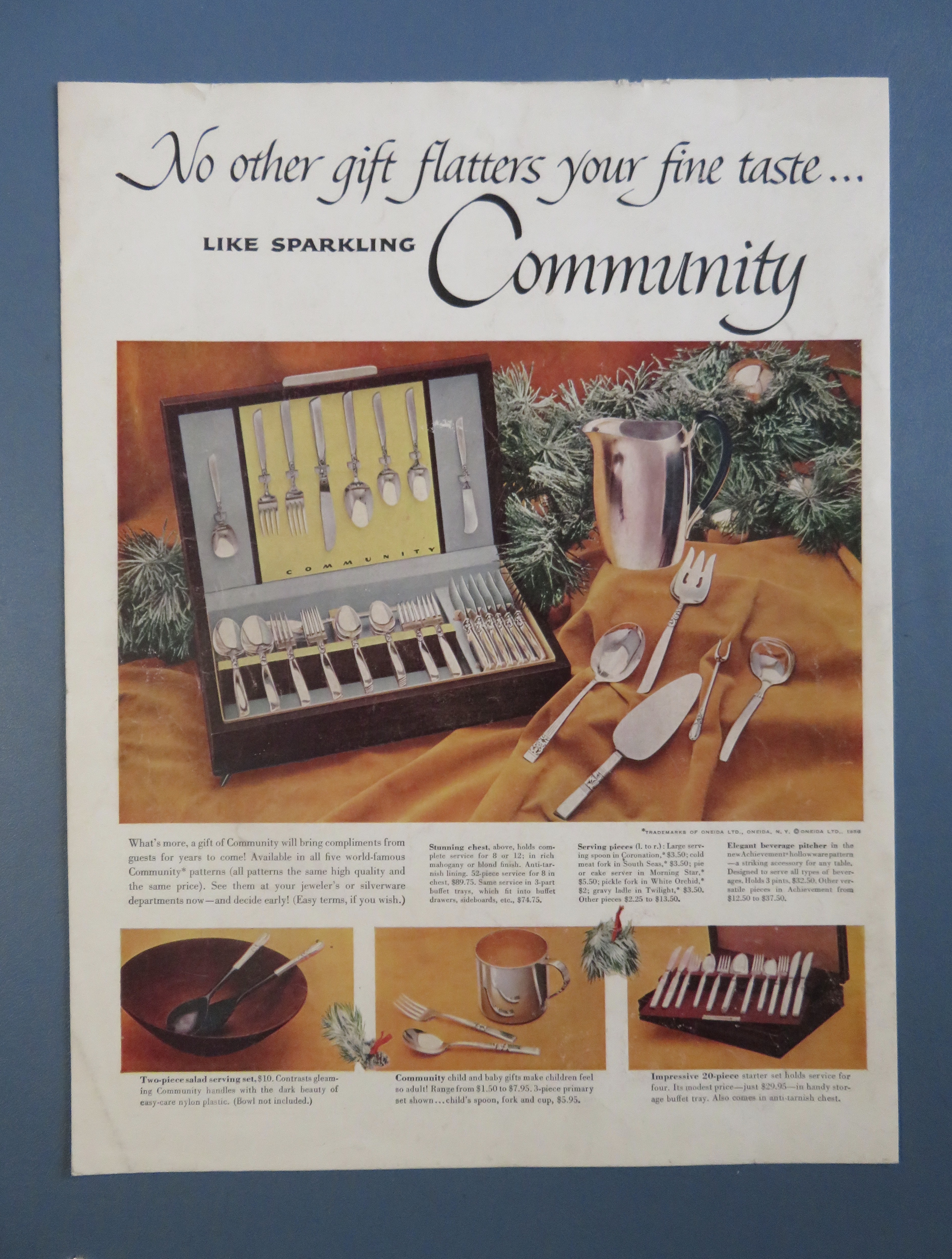 1956 Community Silverware with Sparkling Silverware