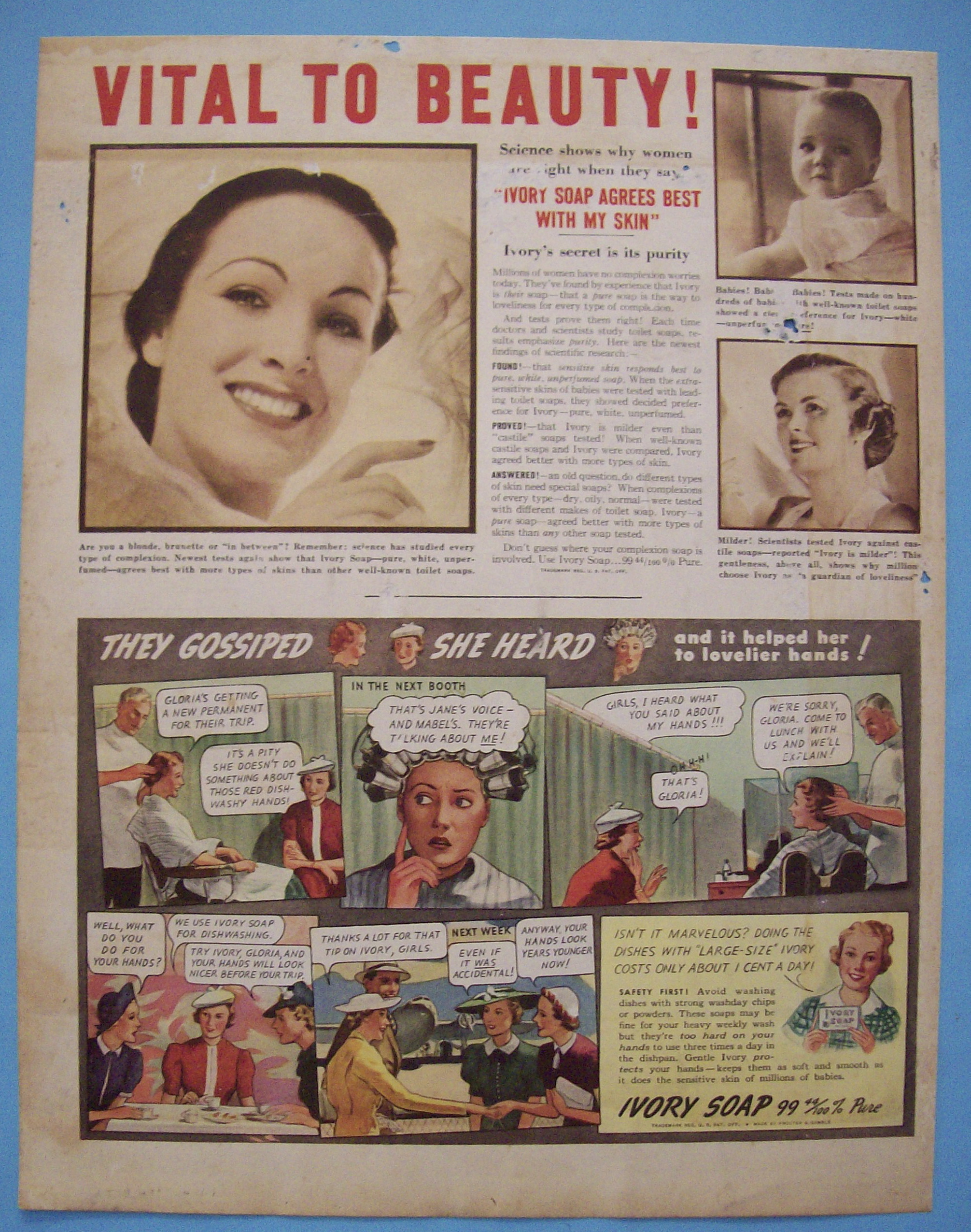 Vintage Ad: 1937 Ivory Soap