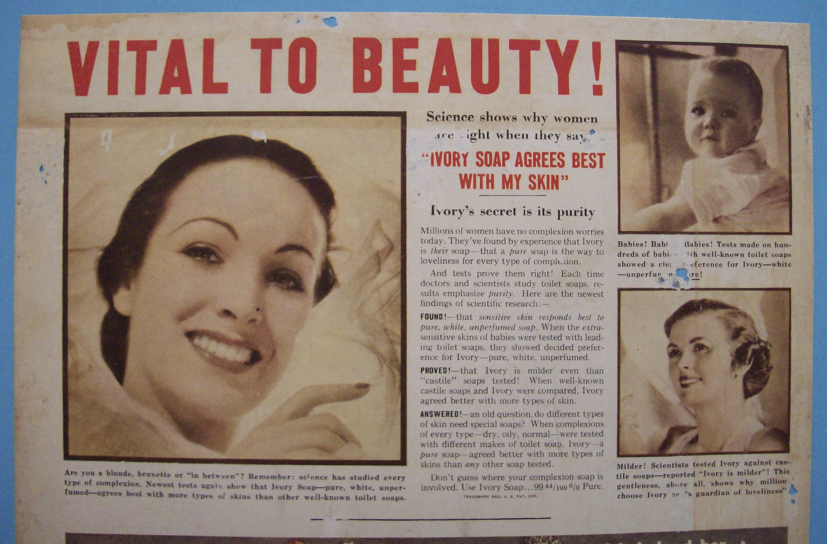 Vintage Ad: 1937 Ivory Soap