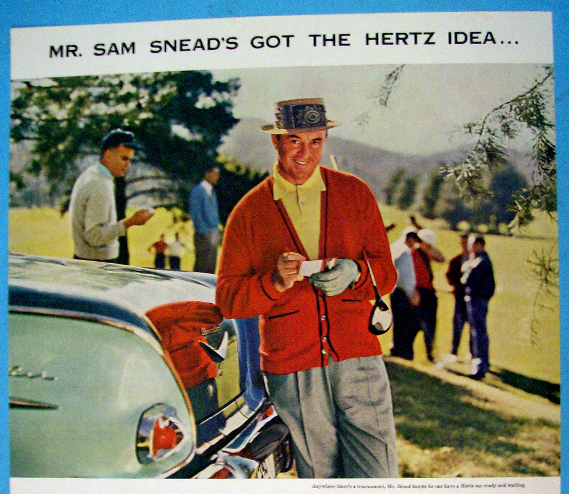1958 Hertz Rent A Car with Sam Snead