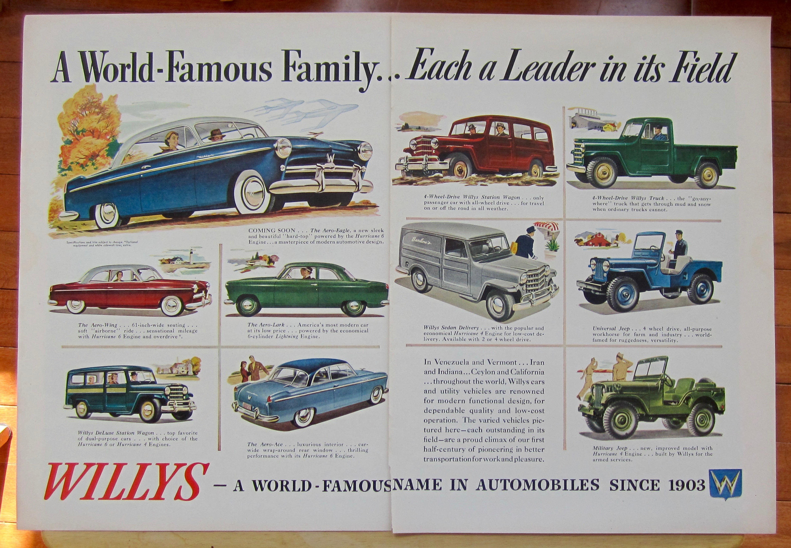 1952 Aero Willys with A World Famous Family In Cars