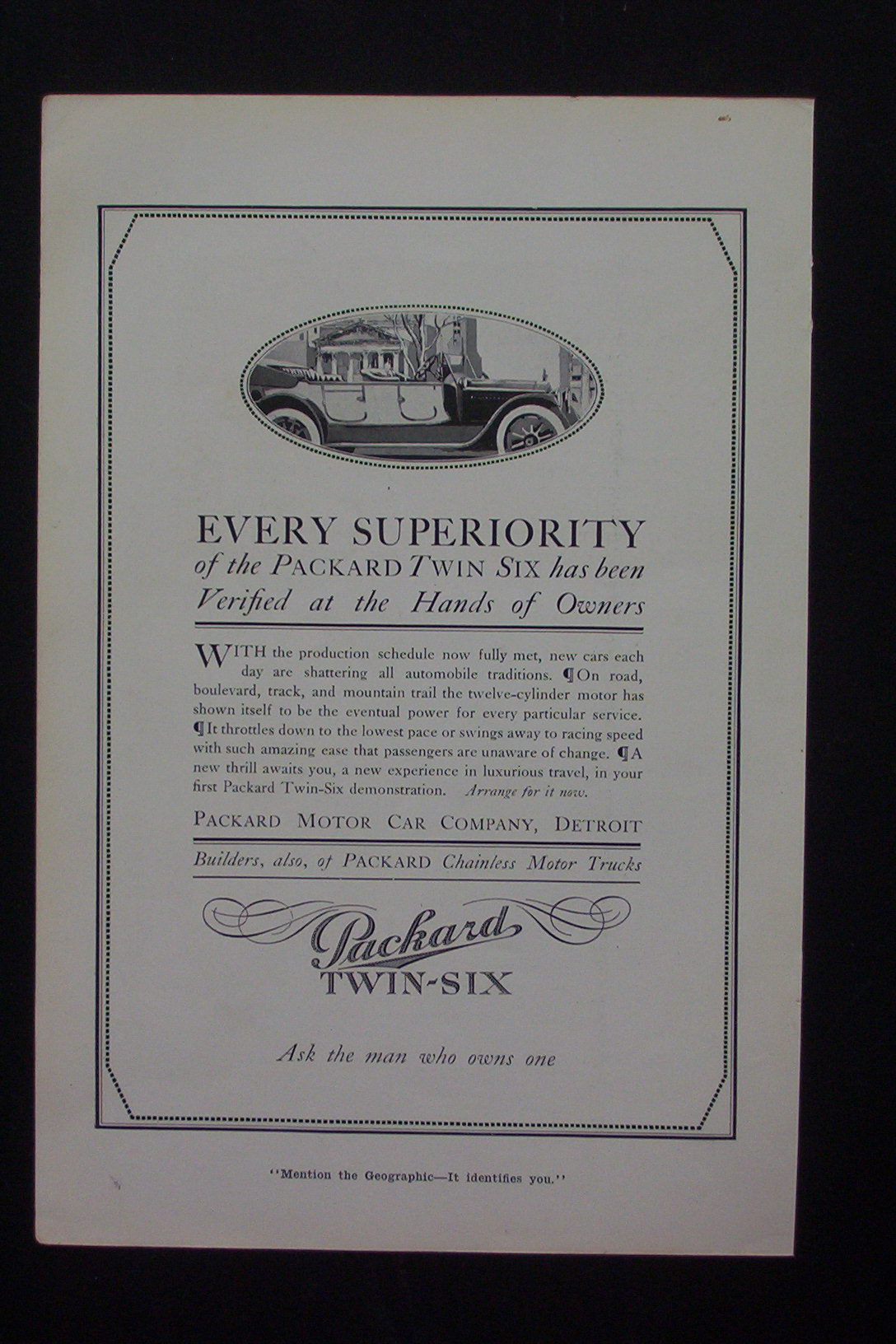 1916 Packard Twin-Six with a Packard & Its Owner