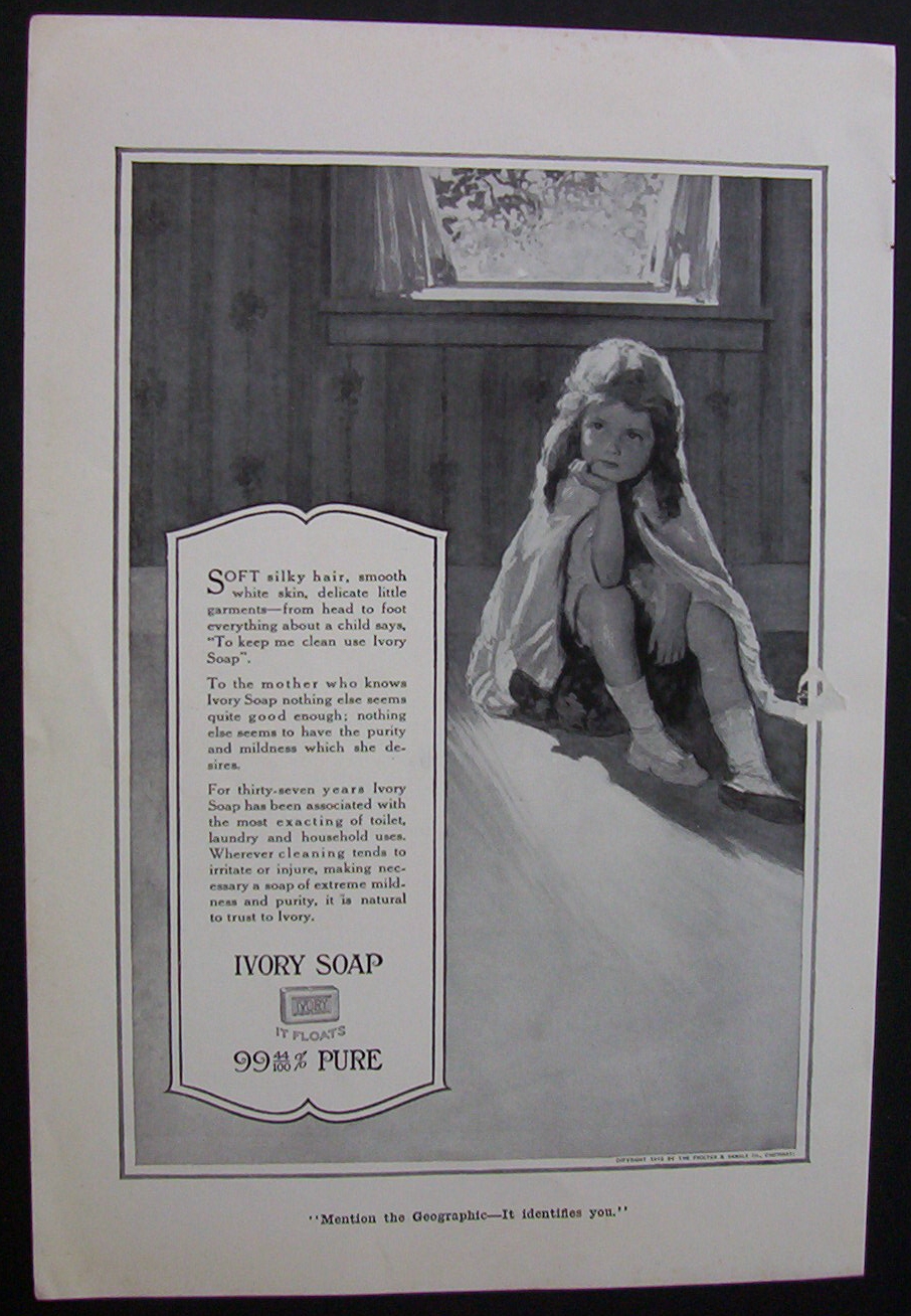 1916 Ivory Soap with Little Girl Sitting