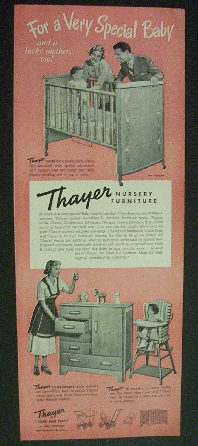1950  Thayer  Nursery  Furniture