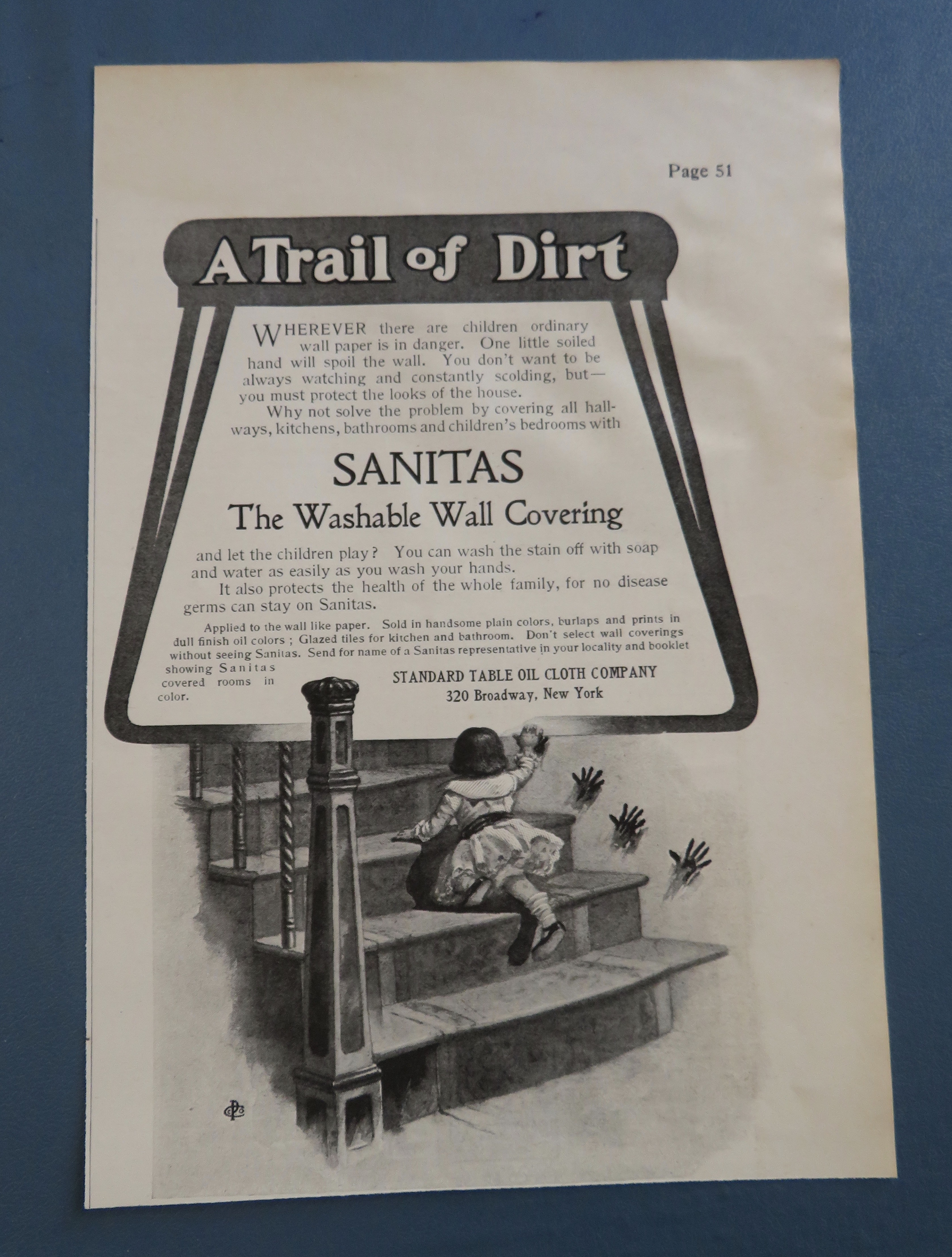 1905 Sanitas Washable Wall Covering with Baby