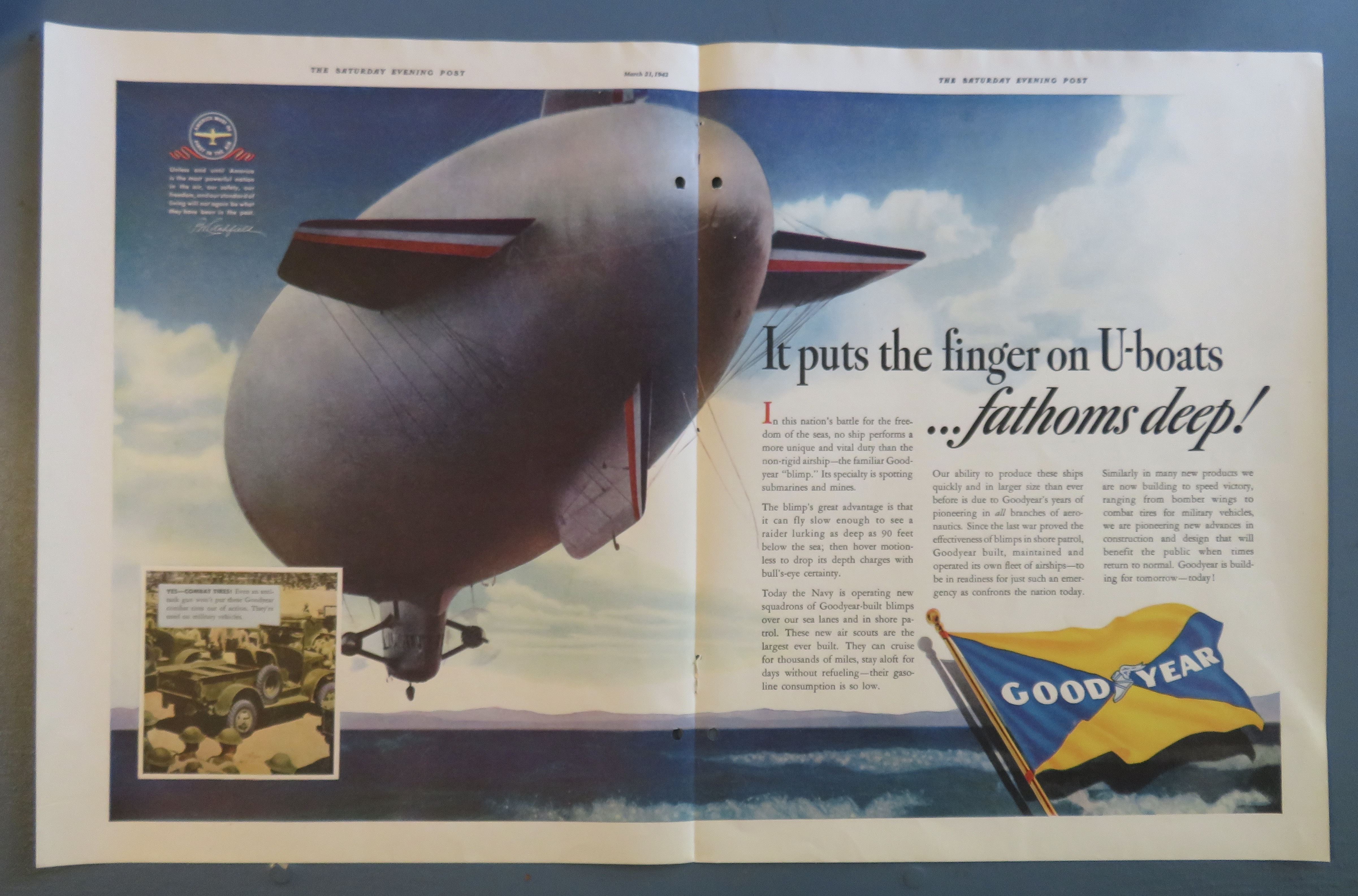 1942 Good Year with It Puts The Finger On U Boats