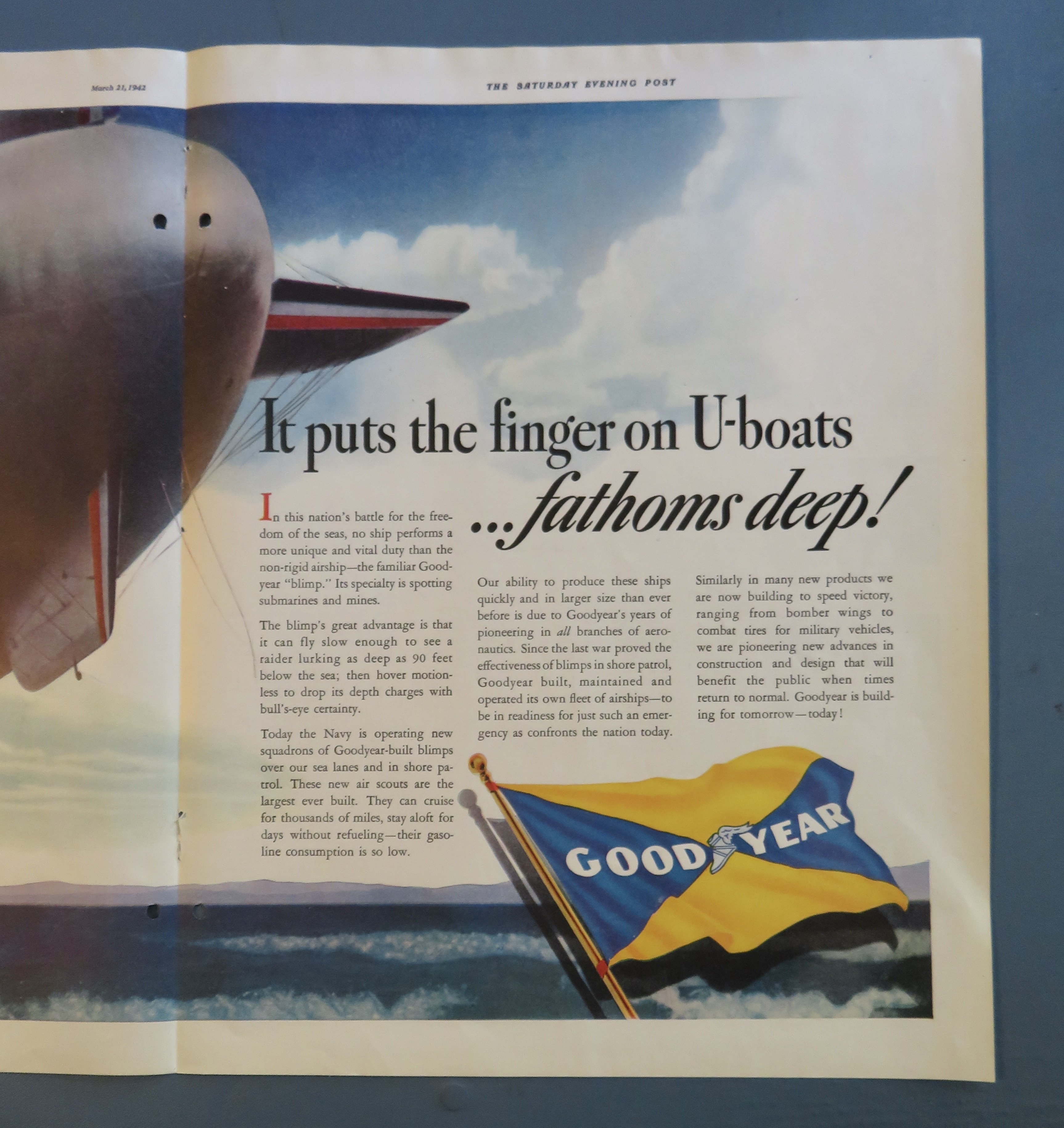 1942 Good Year with It Puts The Finger On U Boats