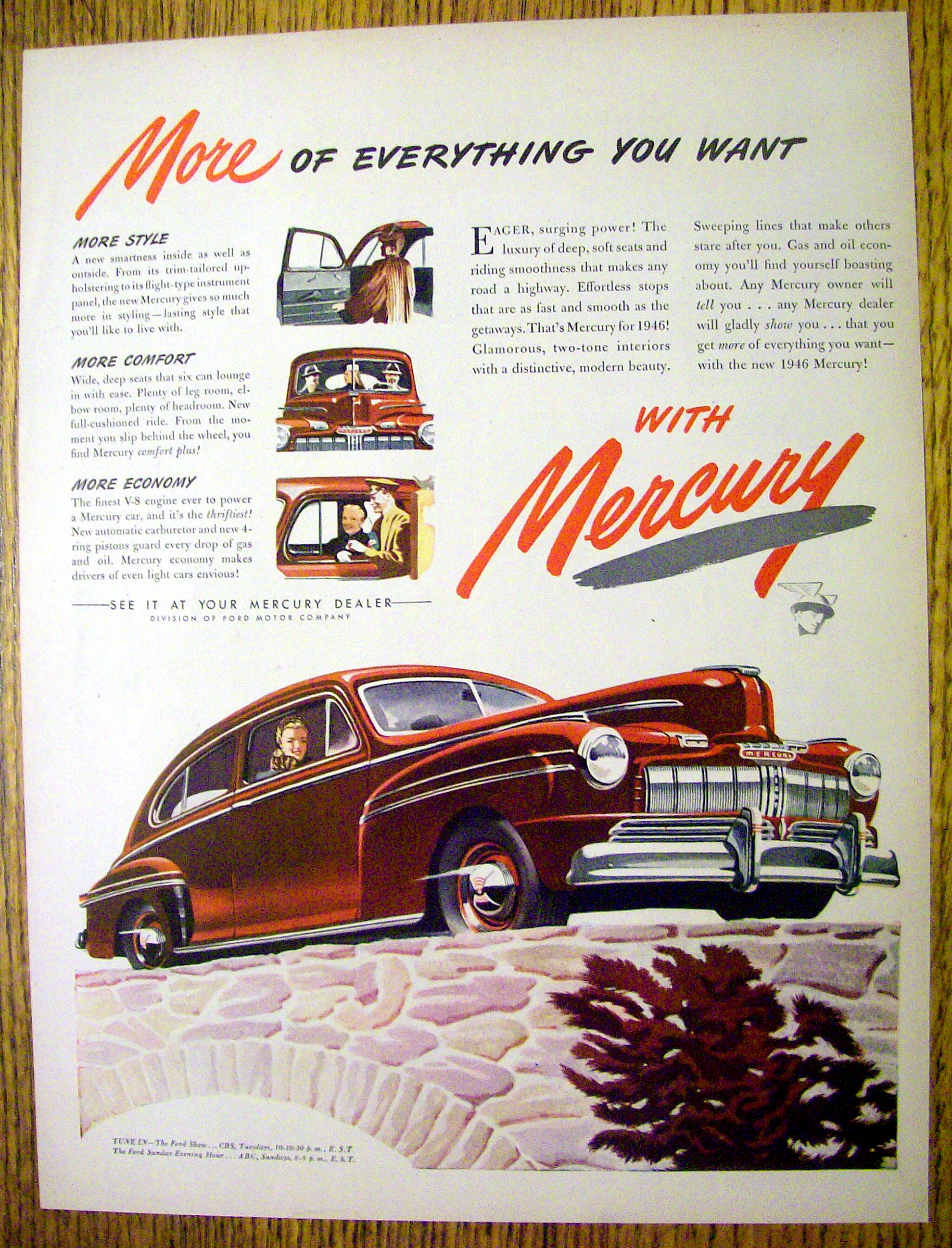 Vintage Ad: 1946 Mercury