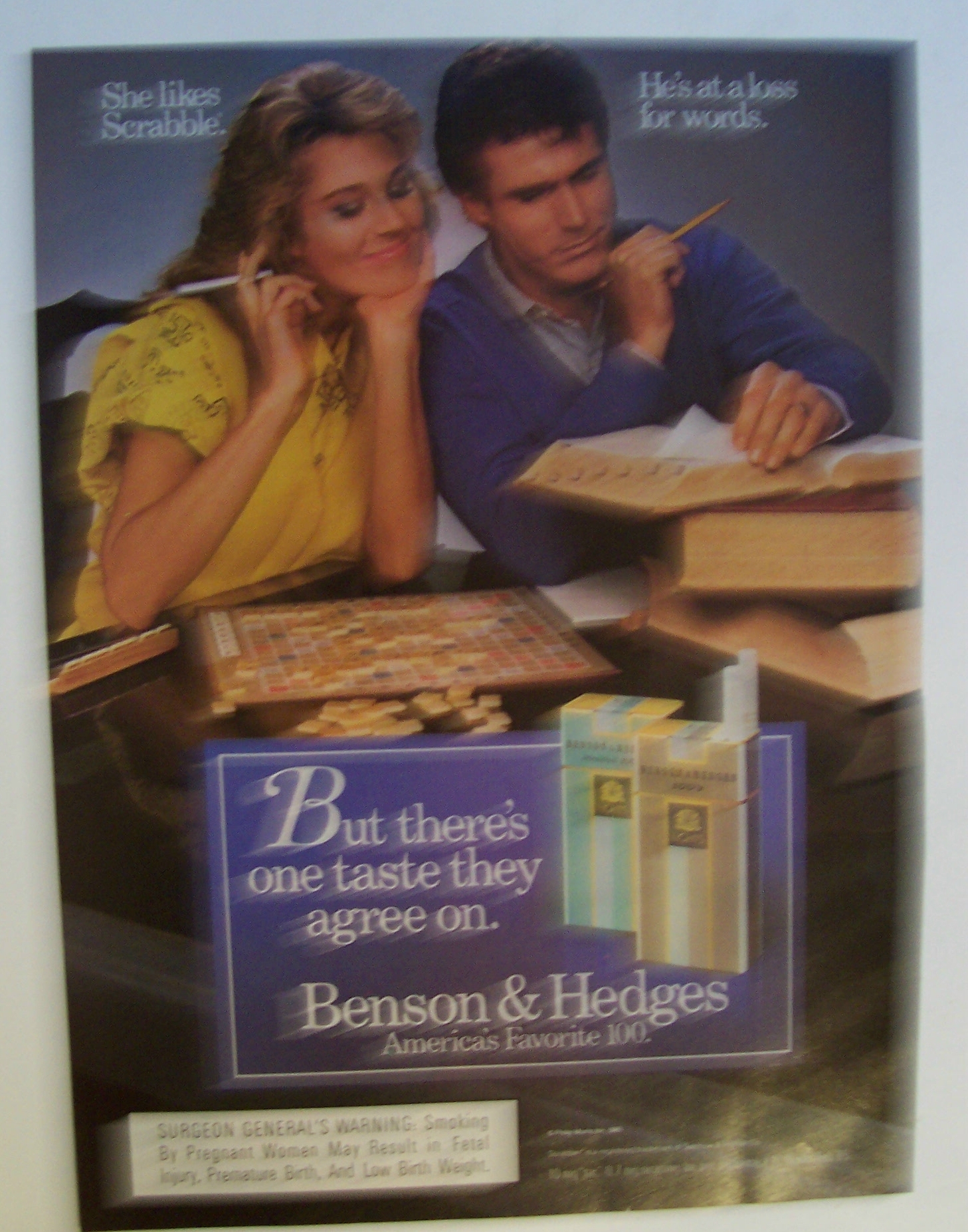 1986  Benson & Hedges Cigarettes
