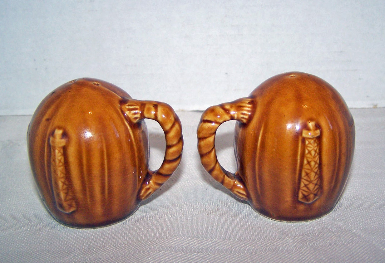 Texas Ceramic Salt & Pepper Shakers, with Steer Head