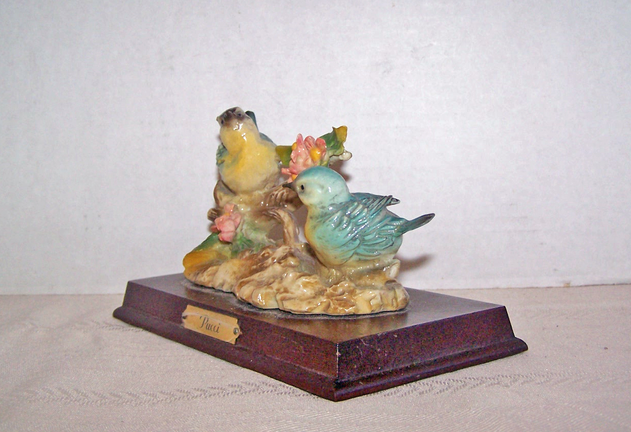 Pucci Blue Jay Figurines, Arnart, 1985