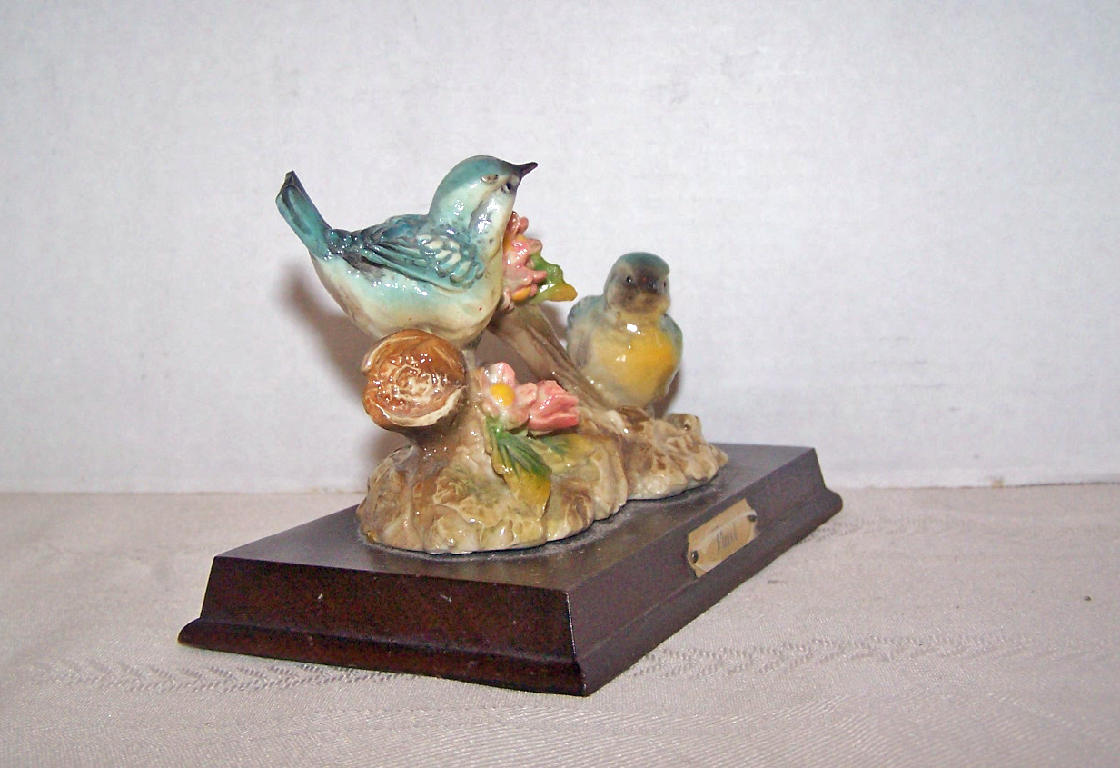 Pucci Blue Jay Figurines, Arnart, 1985